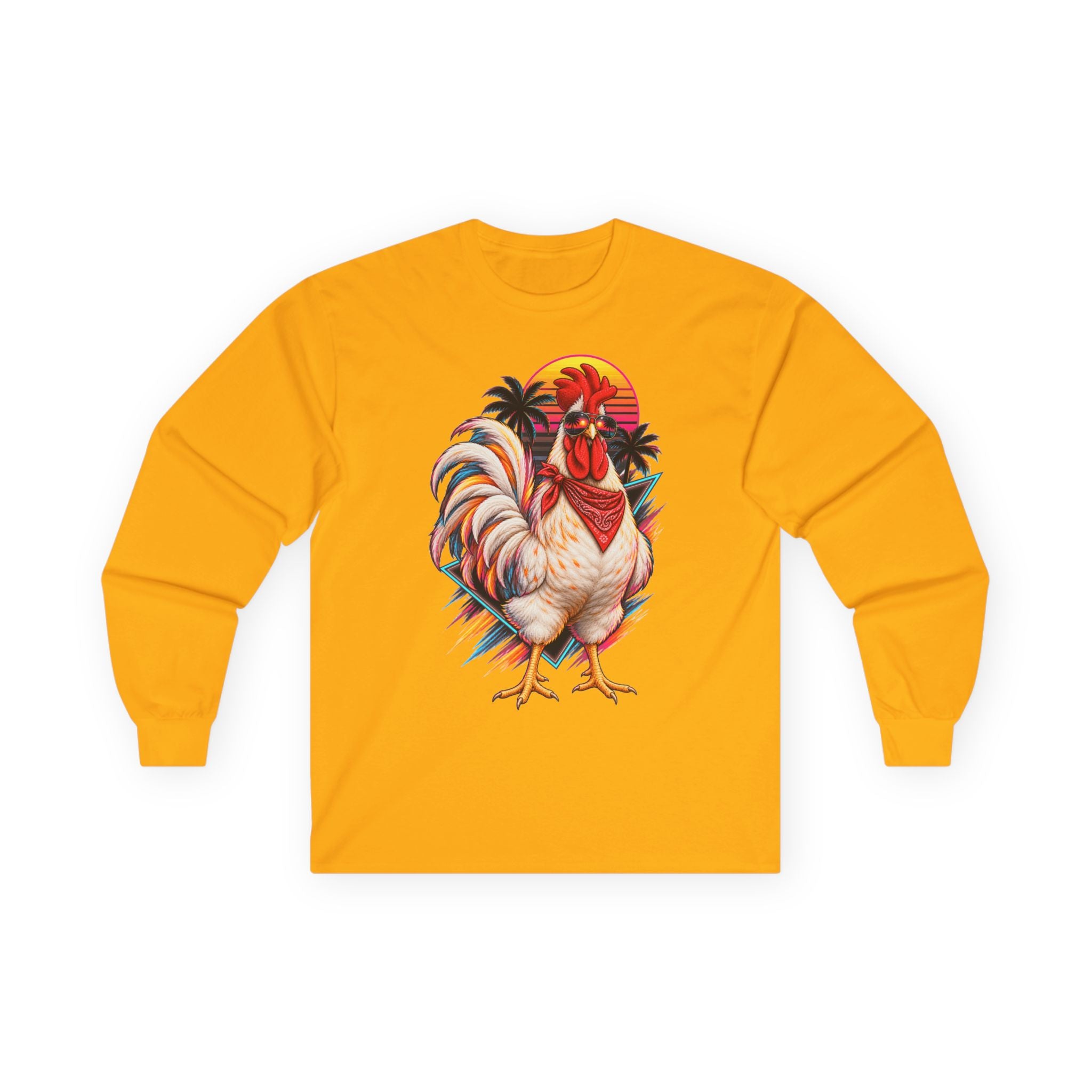 Rooster Sunset Long Sleeve Tee