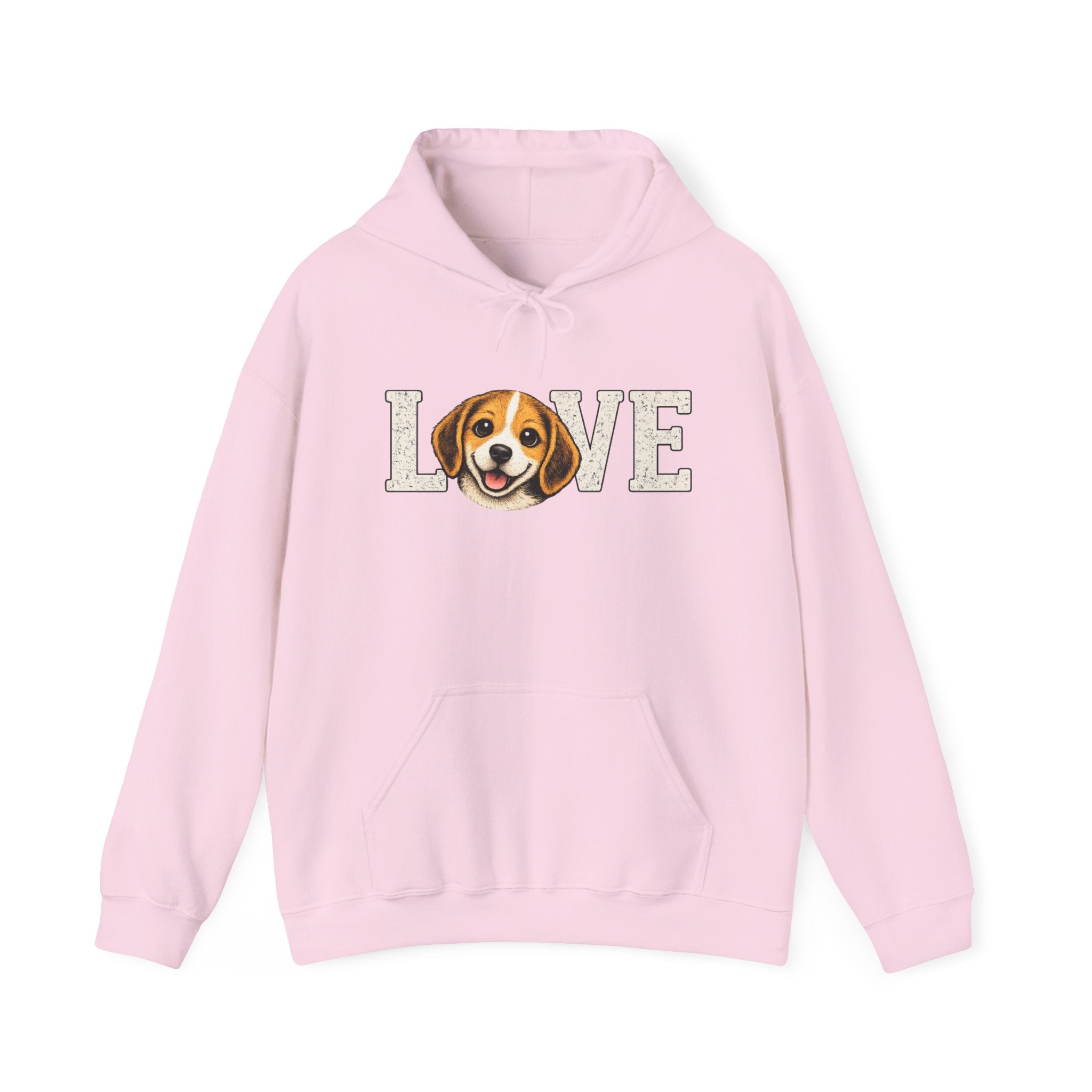 Beagle Love Hoodie - Cute Dog Face "LOVE" Sweatshirt for Dog Lovers