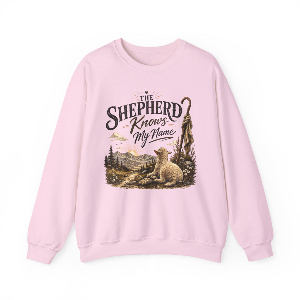 The Shepherd Knows My Name Sweatshirt — Christian Faith Crewneck