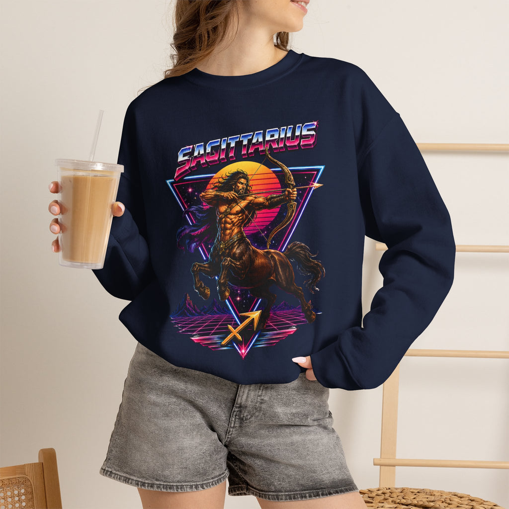 Centaurious Retro Metal Crewneck Sweatshirt