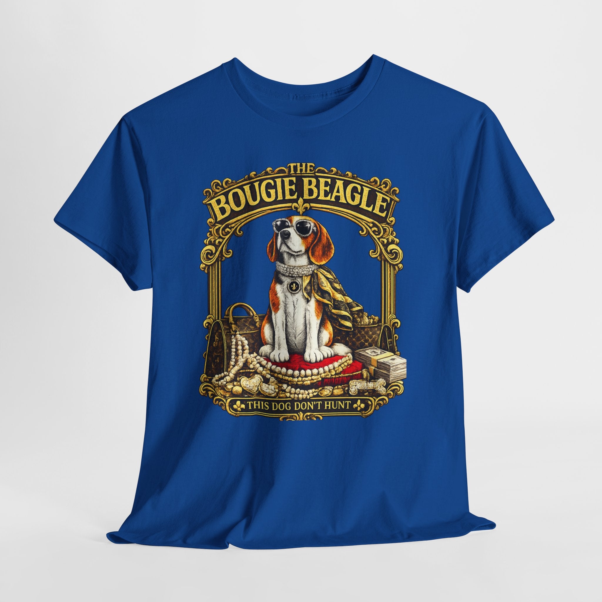 Beagle Graphic Tee — "This Dog Don’t Hunt" " The Bougie Beagle" Vintage Dog Lover Shirt