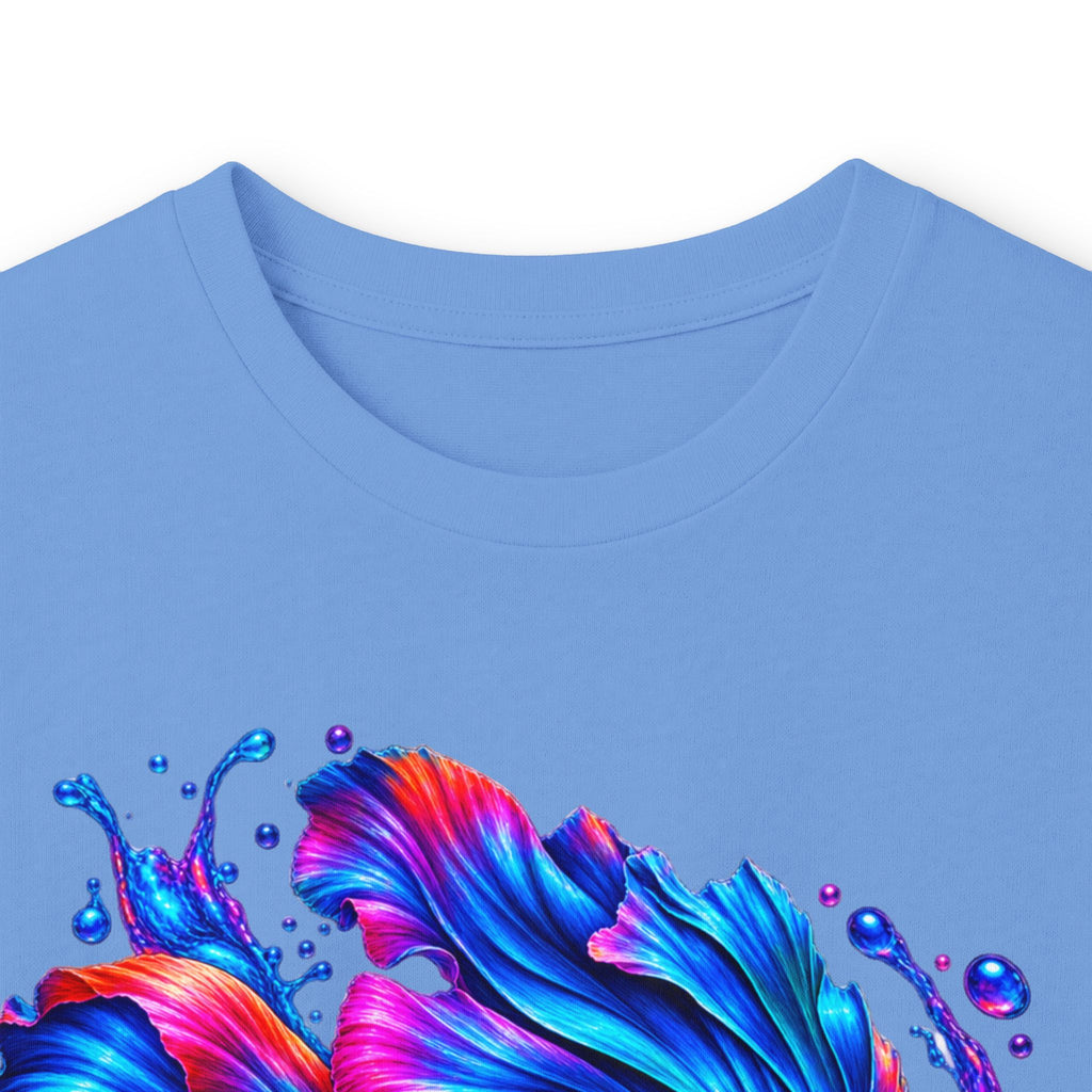 Colorful Betta Fish Long Sleeve Tee — Vibrant Aquatic Graphic Shirt