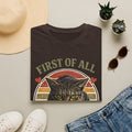 Cat T‑Shirt — “First of All I’m a Delight” Vintage Cat Graphic Tee