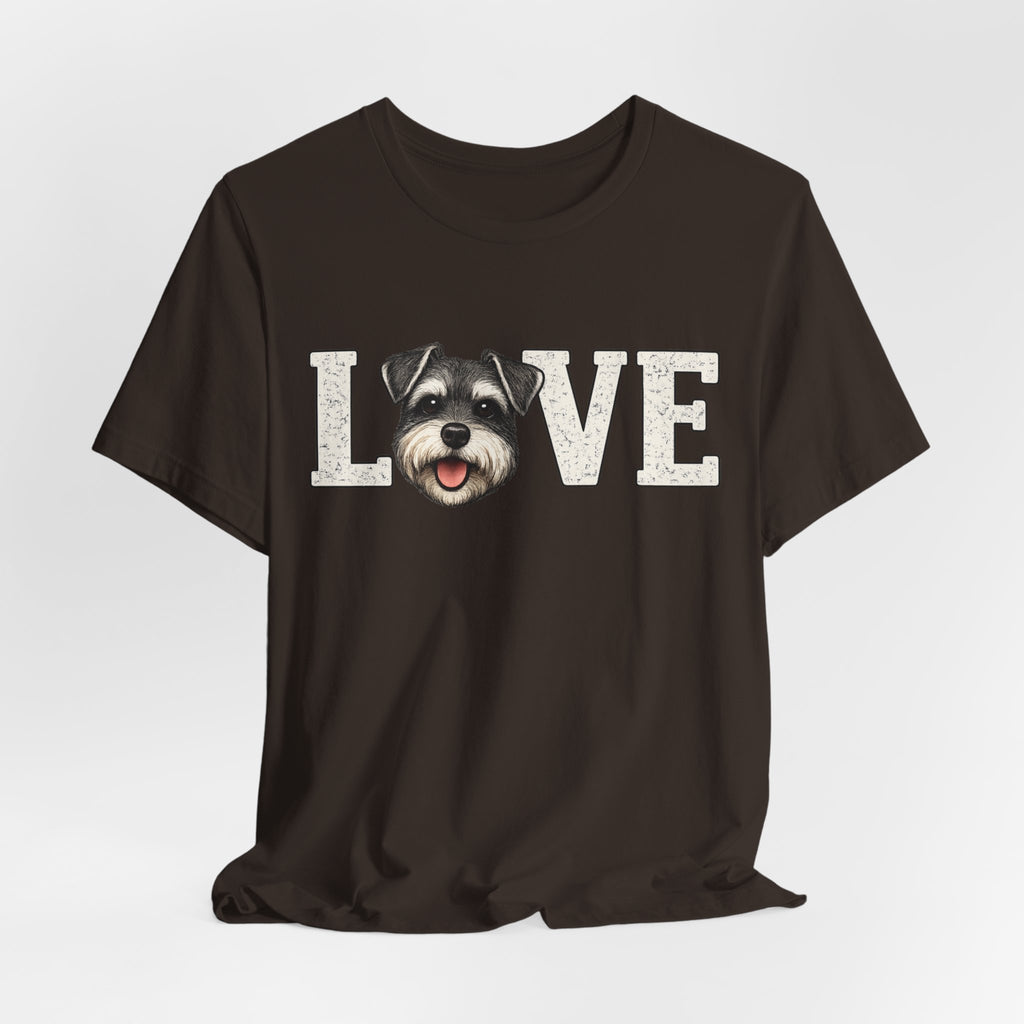Love Schnauzer T-Shirt — Cute Dog Lover Tee