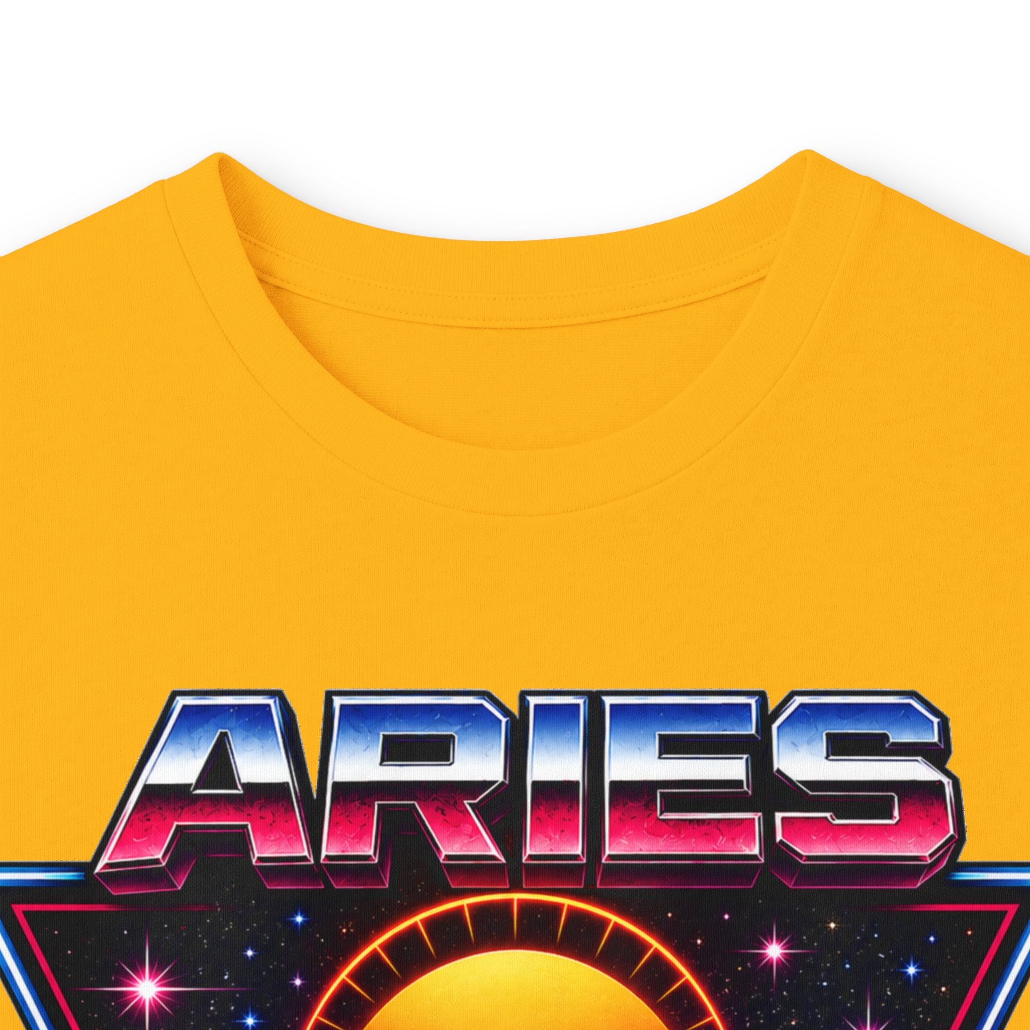 Aries 80s style Zodiac Retro Ram Long Sleeve Tee