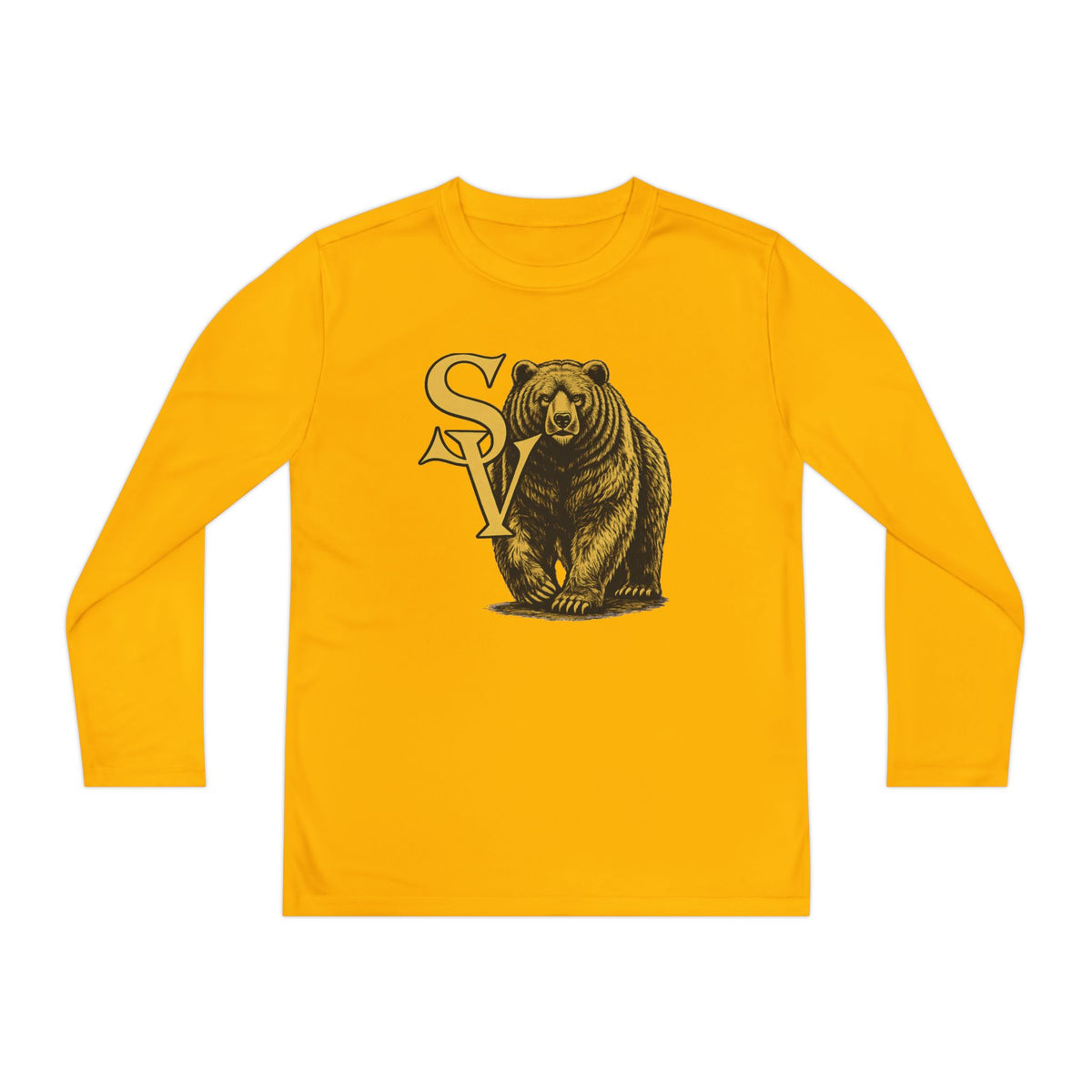 Diane J. Design Bear Mascot Long Sleeve Tee
