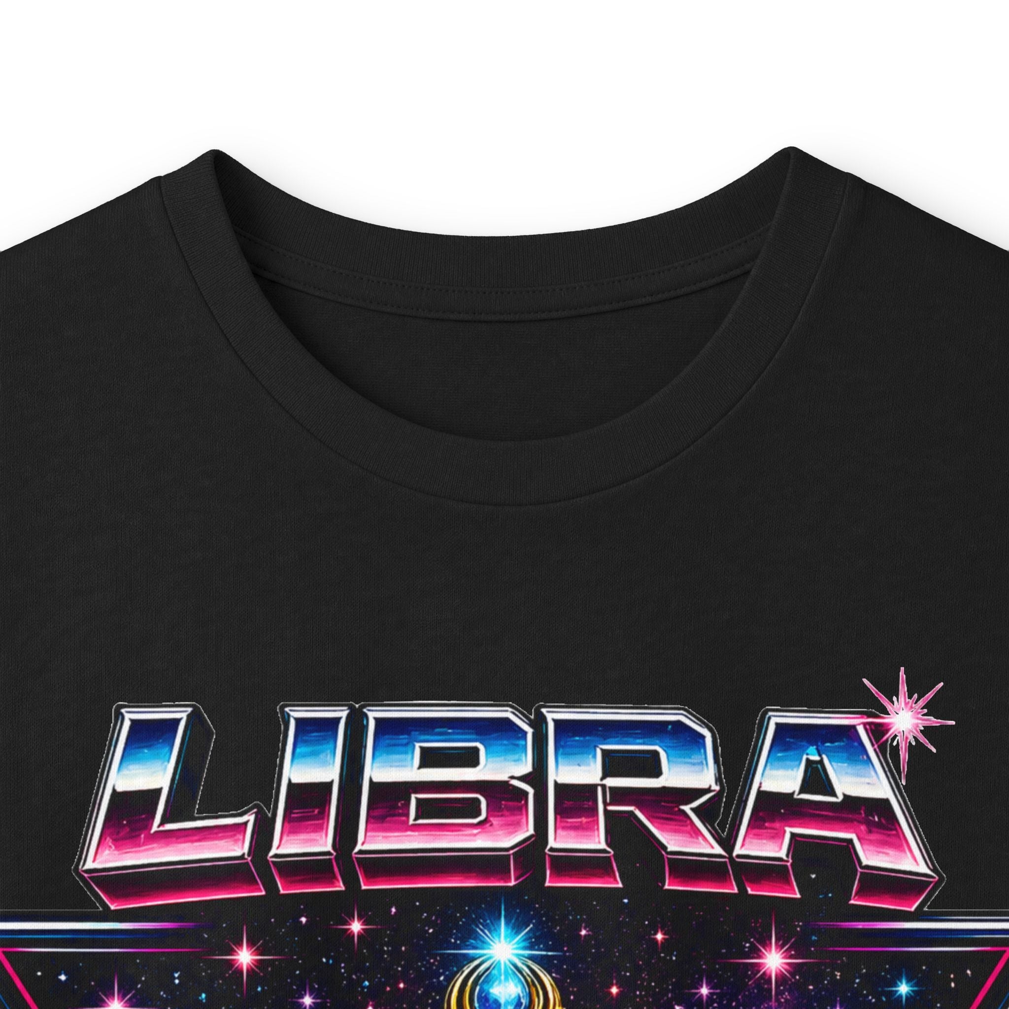 Libra Zodiac Scales Long Sleeve Tee — Retro Cosmic Astrology Shirt