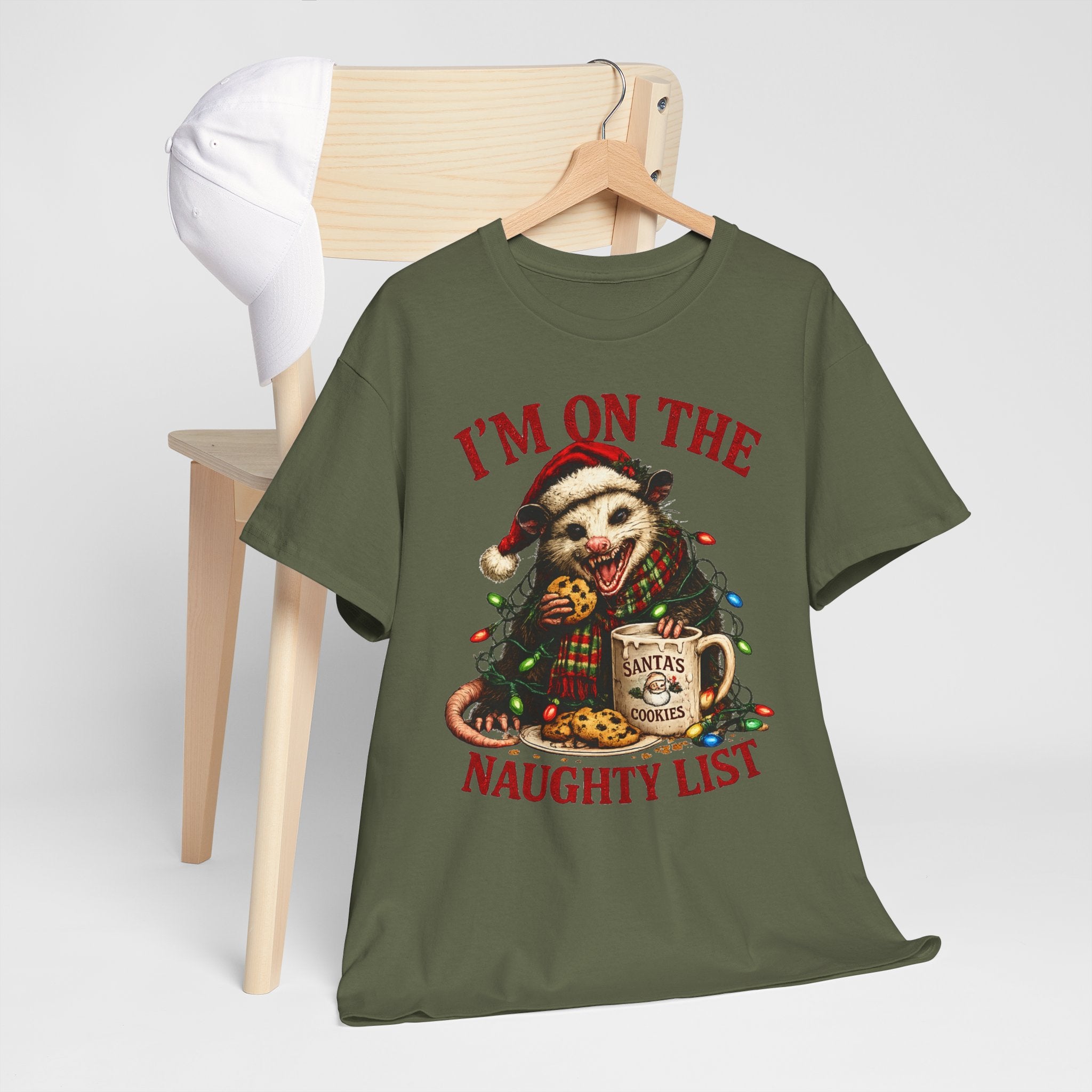 possum 'I'm On The Naughty List' Christmas Tee