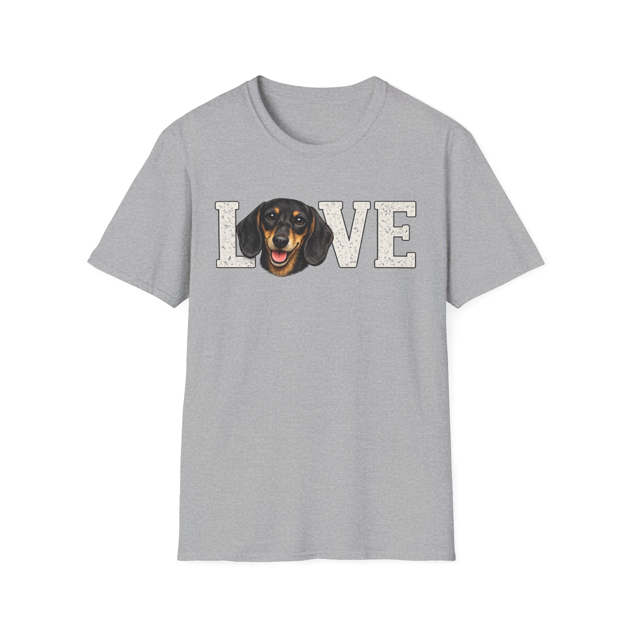 Dachshund LOVE T-Shirt — Cute Wiener Dog Graphic Tee for Dog Lovers