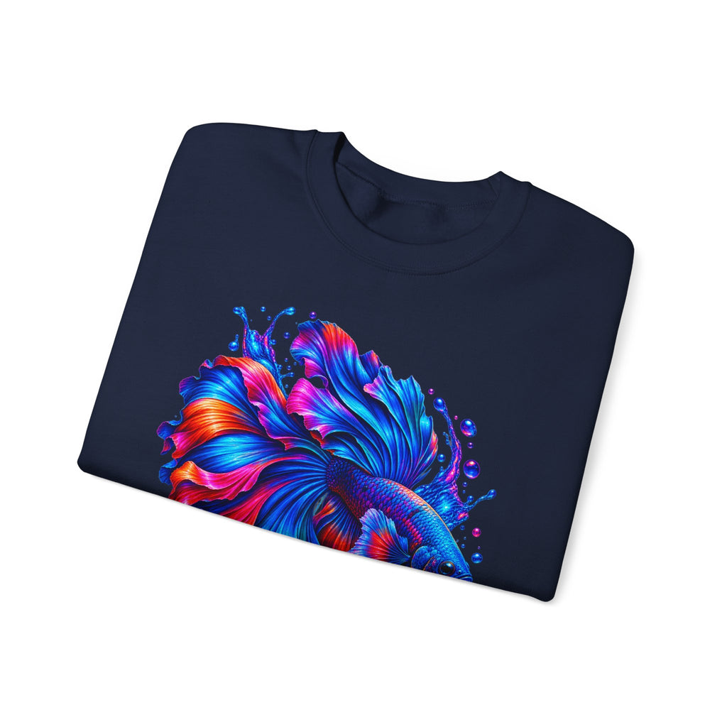 Betta Fish Colorburst Crewneck Sweatshirt