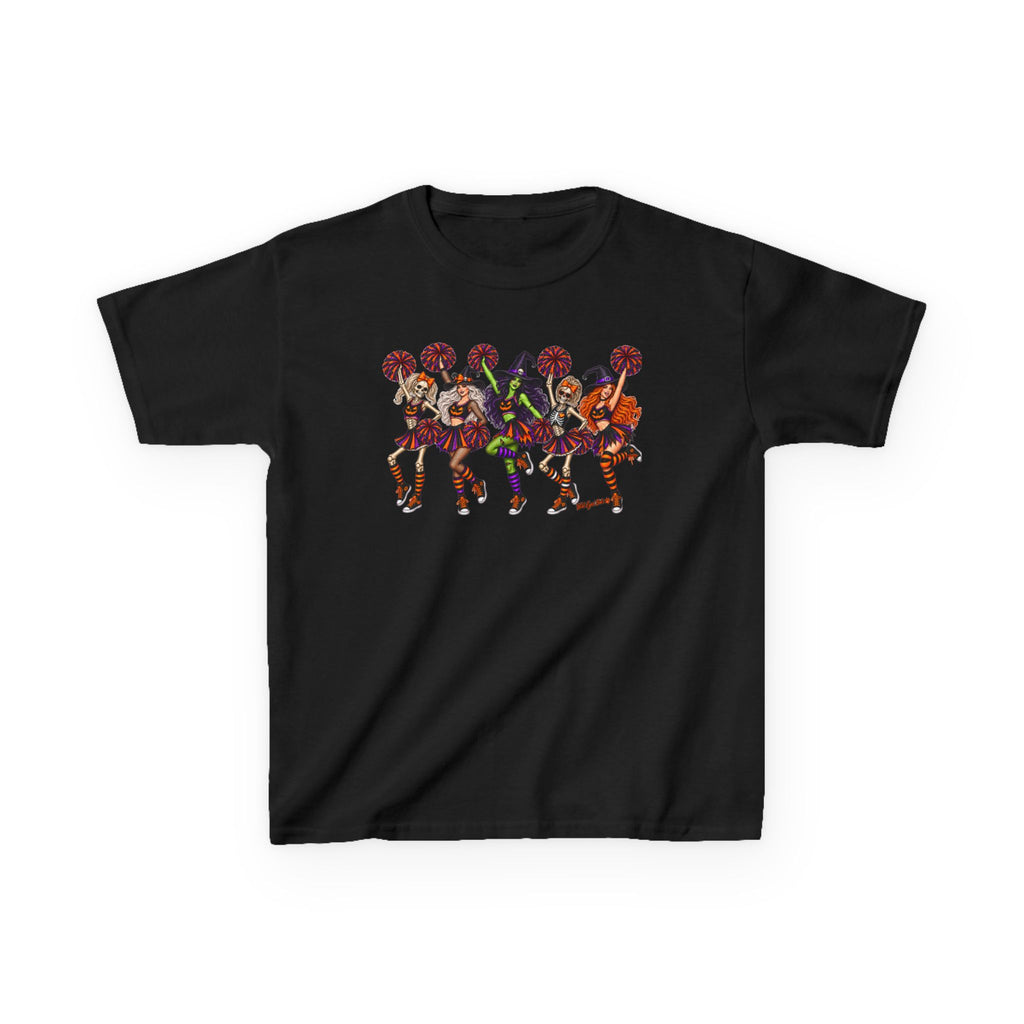 Kids Cheerleader Squad T‑Shirt — Colorful  Dancers Graphic Tee