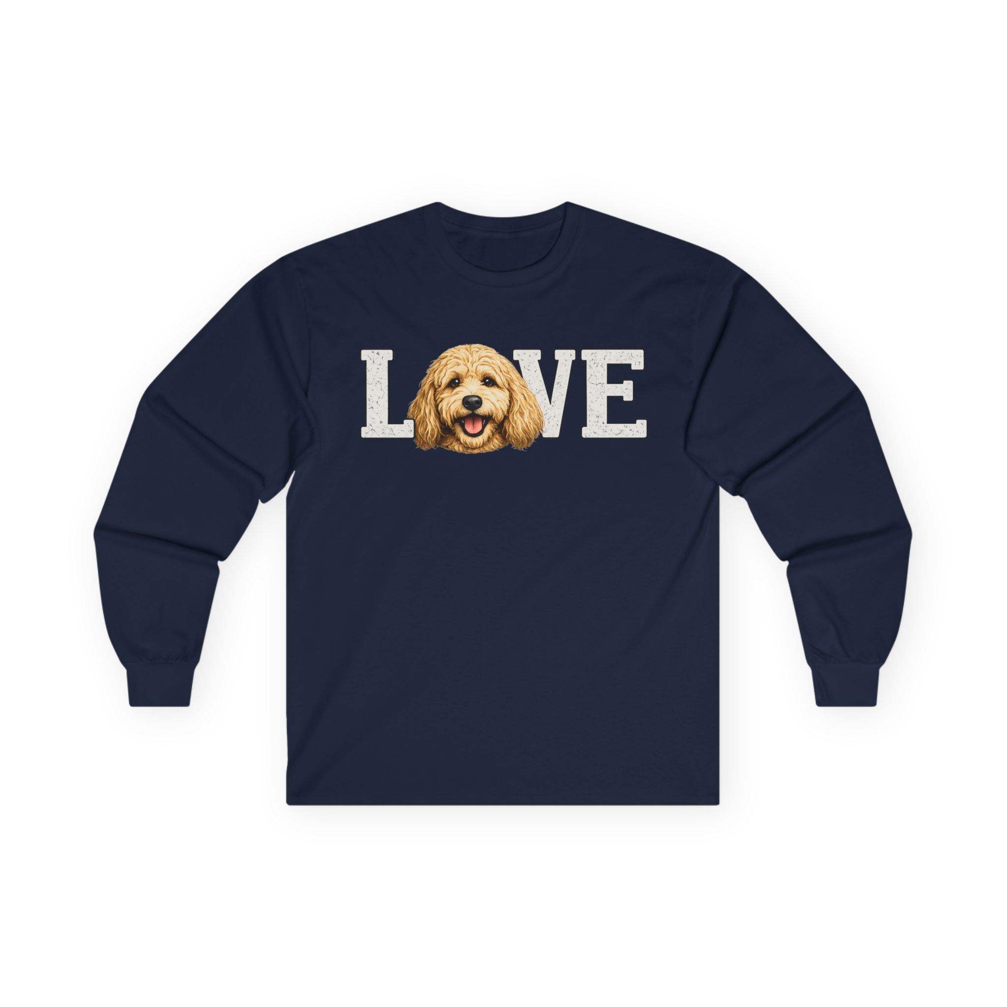 Golden Doodle 'LOVE' Long Sleeve Tee – Dog Mom/Dad Pet Lover Shirt