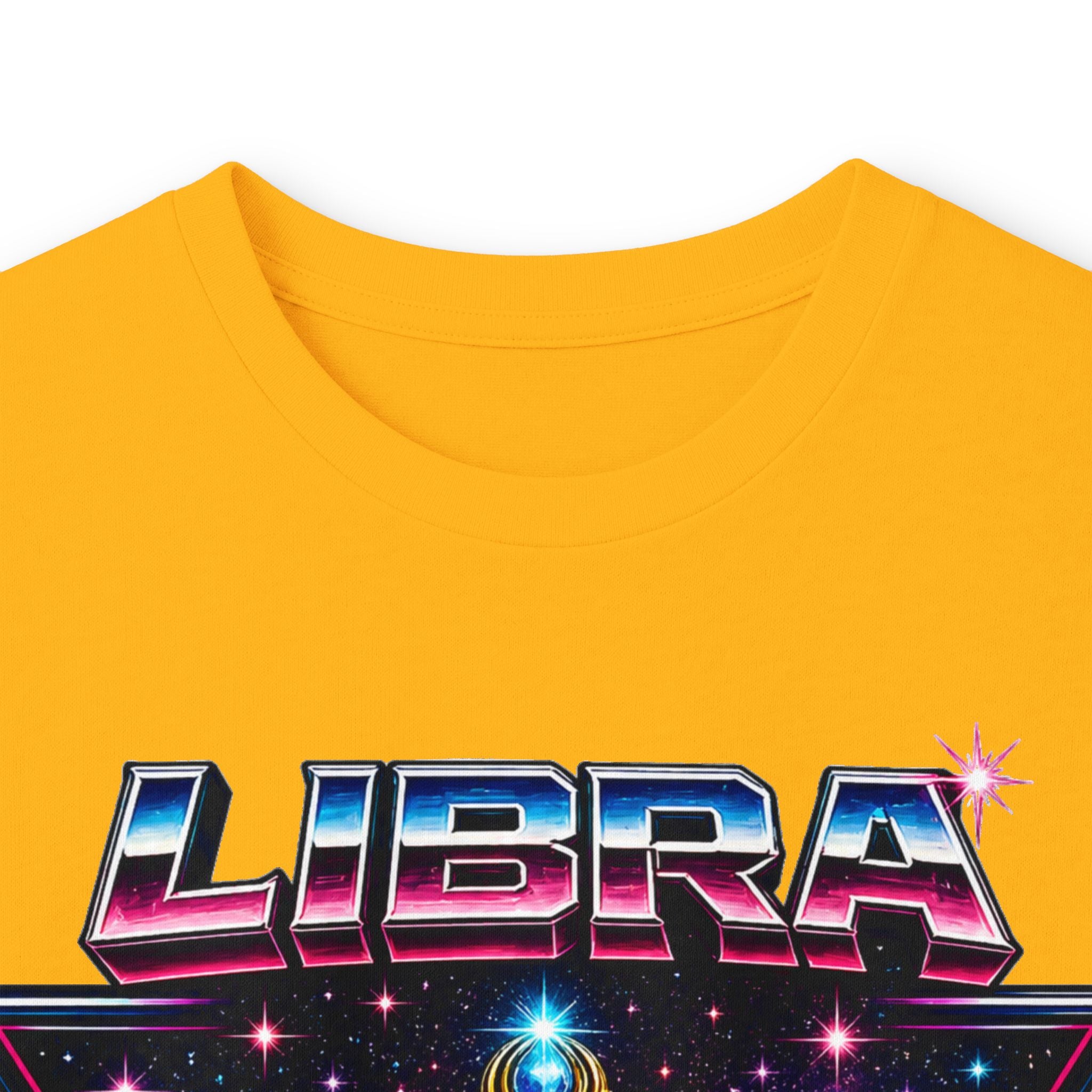 Libra Zodiac Scales Long Sleeve Tee — Retro Cosmic Astrology Shirt