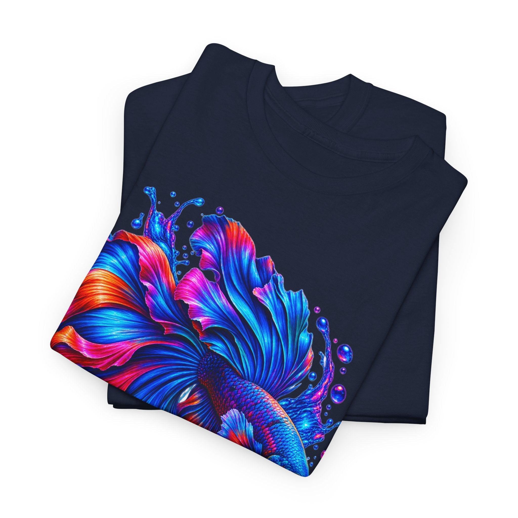 Betta Fish Art Tee — Vibrant Colorful Aquarium Fish Graphic T-Shirt