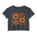 Sunflower Fall Crop Top — Autumn Floral Festival Tee