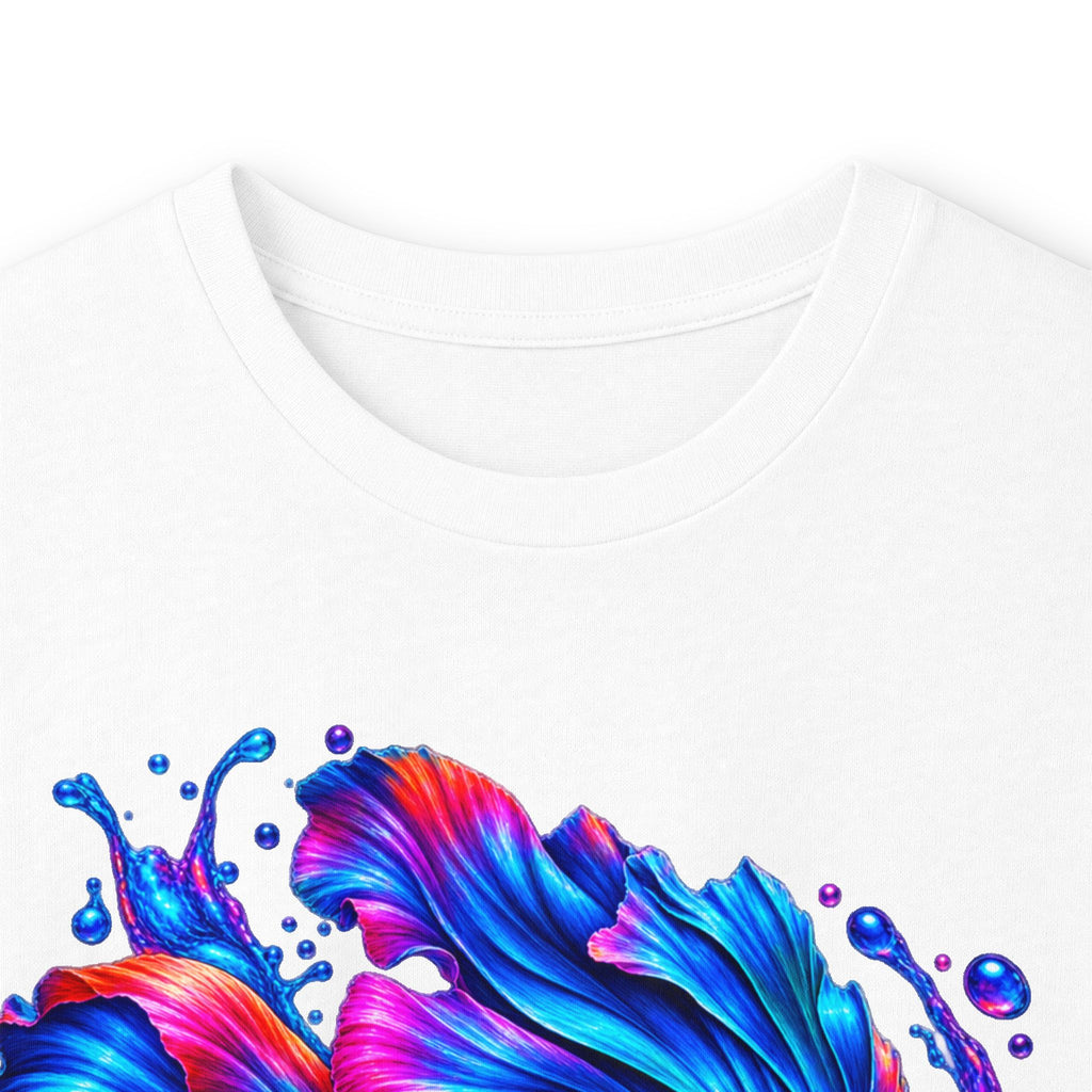 Colorful Betta Fish Long Sleeve Tee — Vibrant Aquatic Graphic Shirt