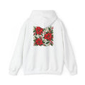 Poinsettia Holiday Hoodie – Festive Red Flower Christmas Sweatshirt