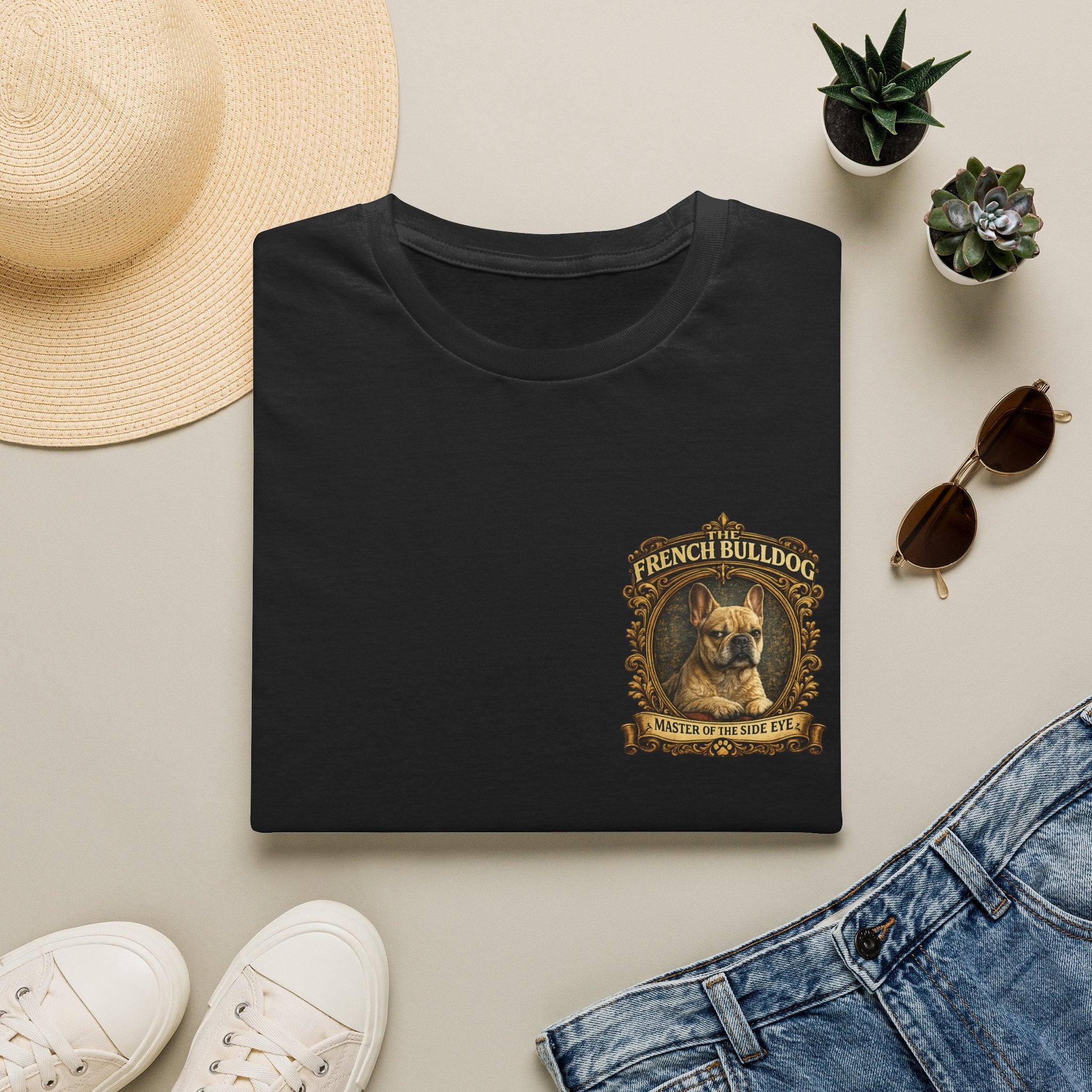French Bulldog T-Shirt — "The French Bulldog: Master of the Side Eye" Vintage Dog Tee