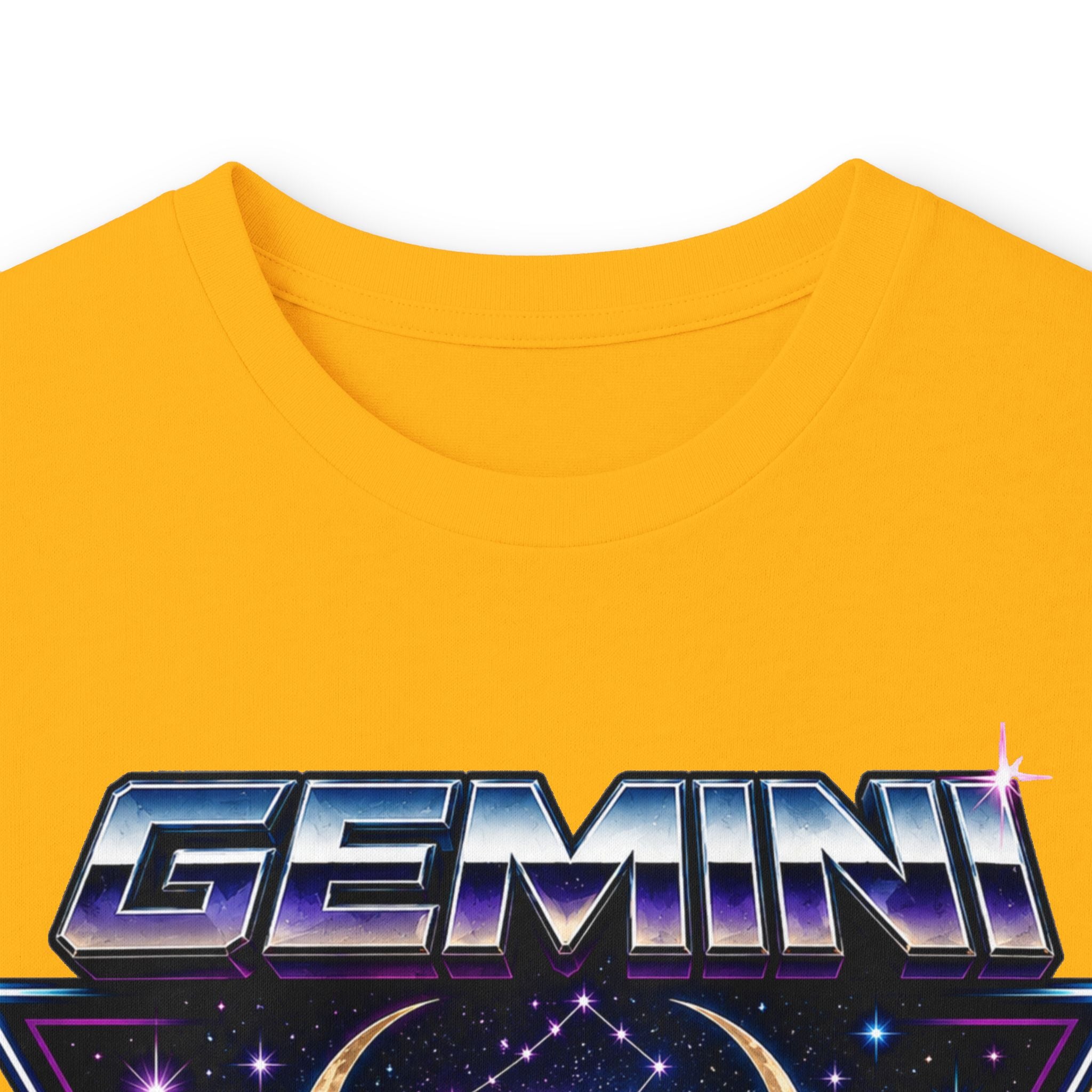 Gemini Zodiac Long Sleeve Tee — Retro Twin Goddesses Astrology Shirt