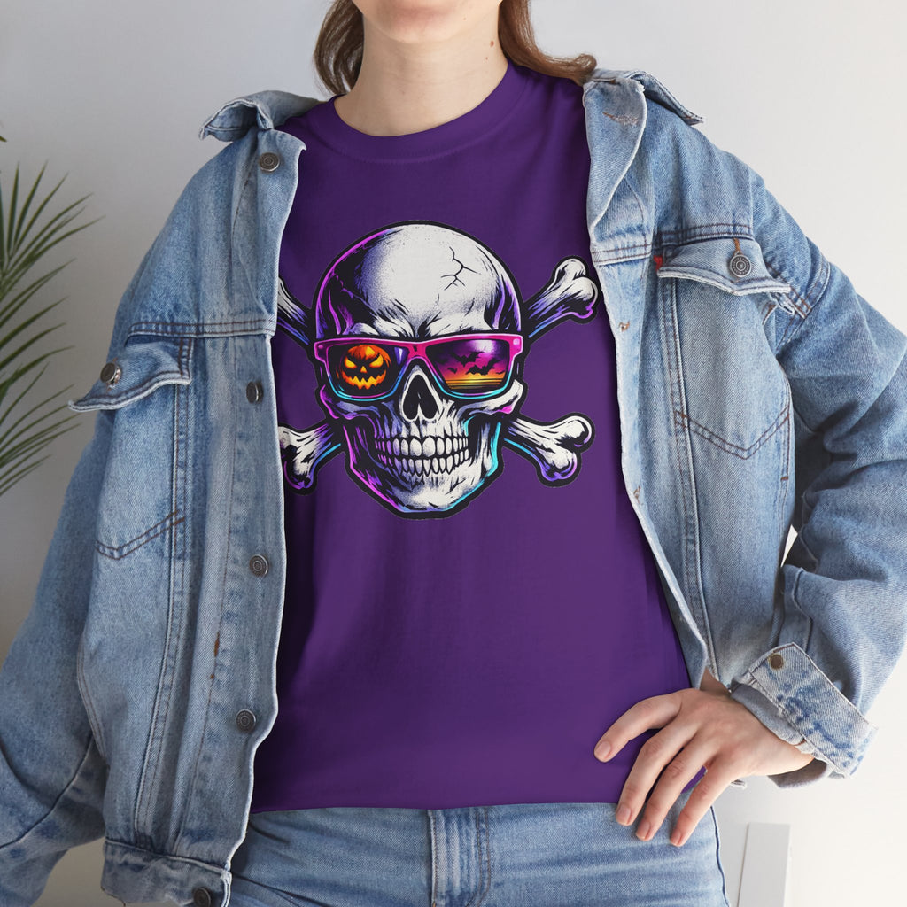 Neon Skull & Crossbones Graphic Tee