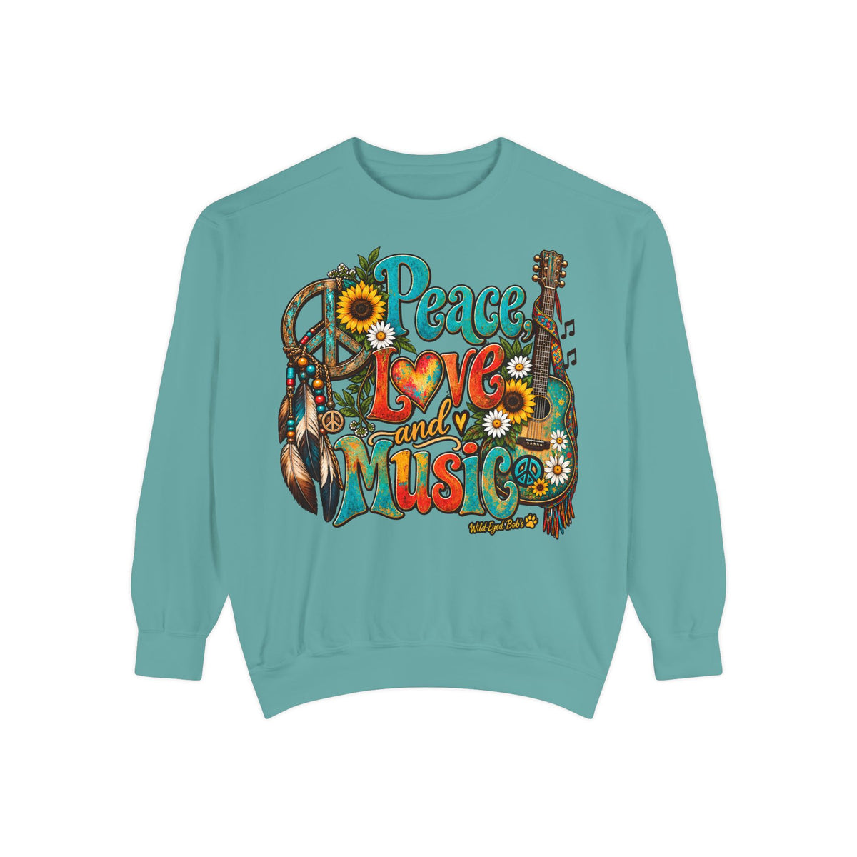 Peace Love and Music -Boho Sweatshirt