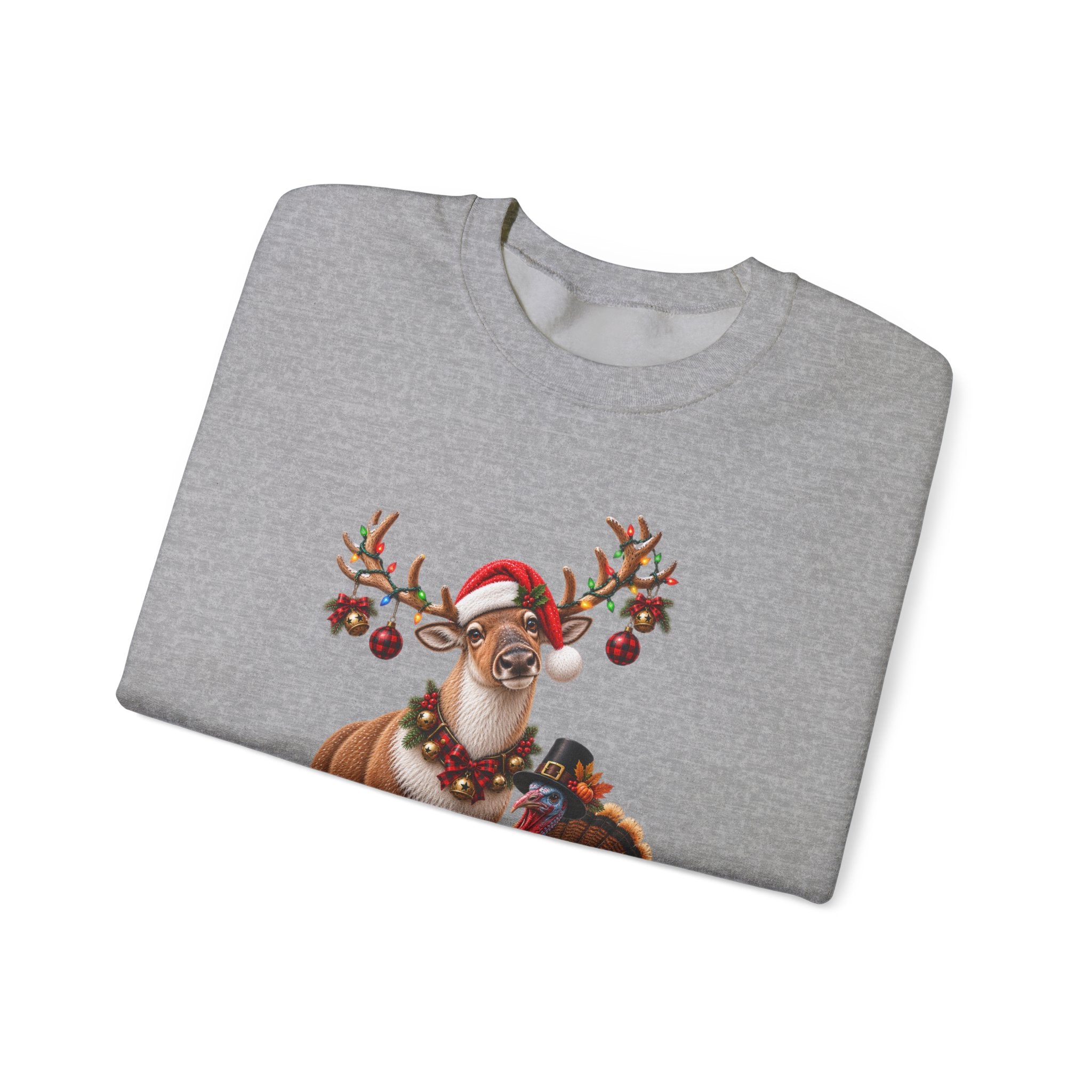 Holiday Mash-up Sweatshirt — Christmas Thanksgiving Halloween Funny