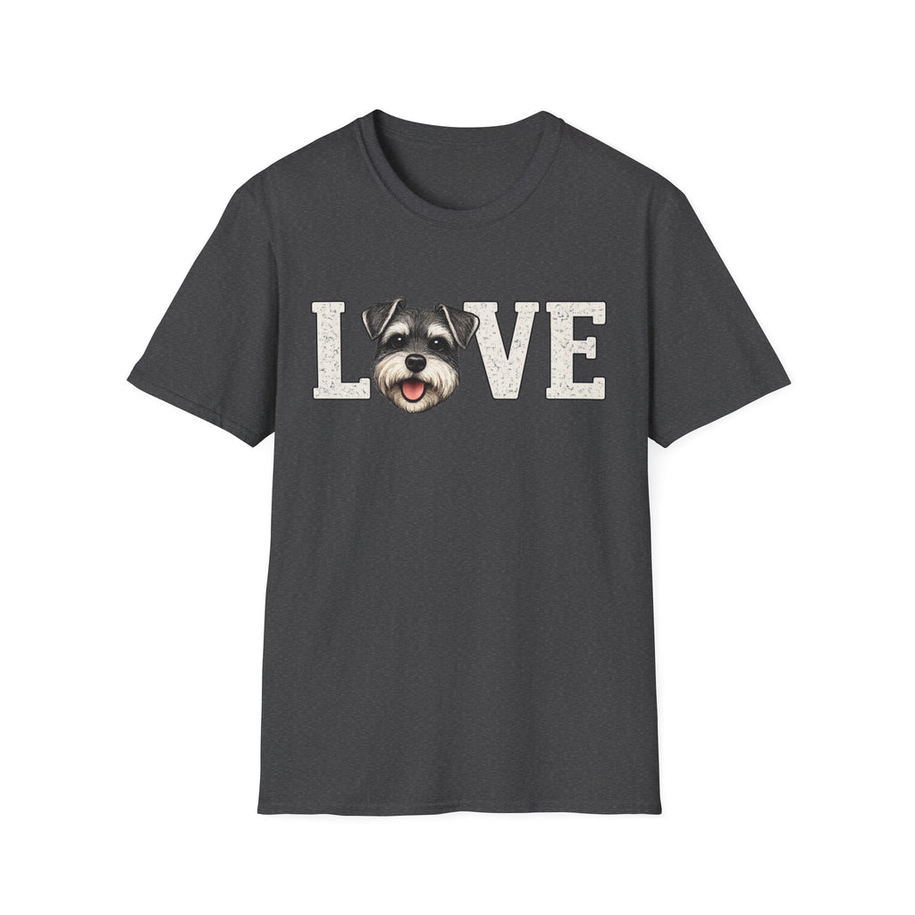 Love Schnauzer T-Shirt — Cute Dog Lover Tee