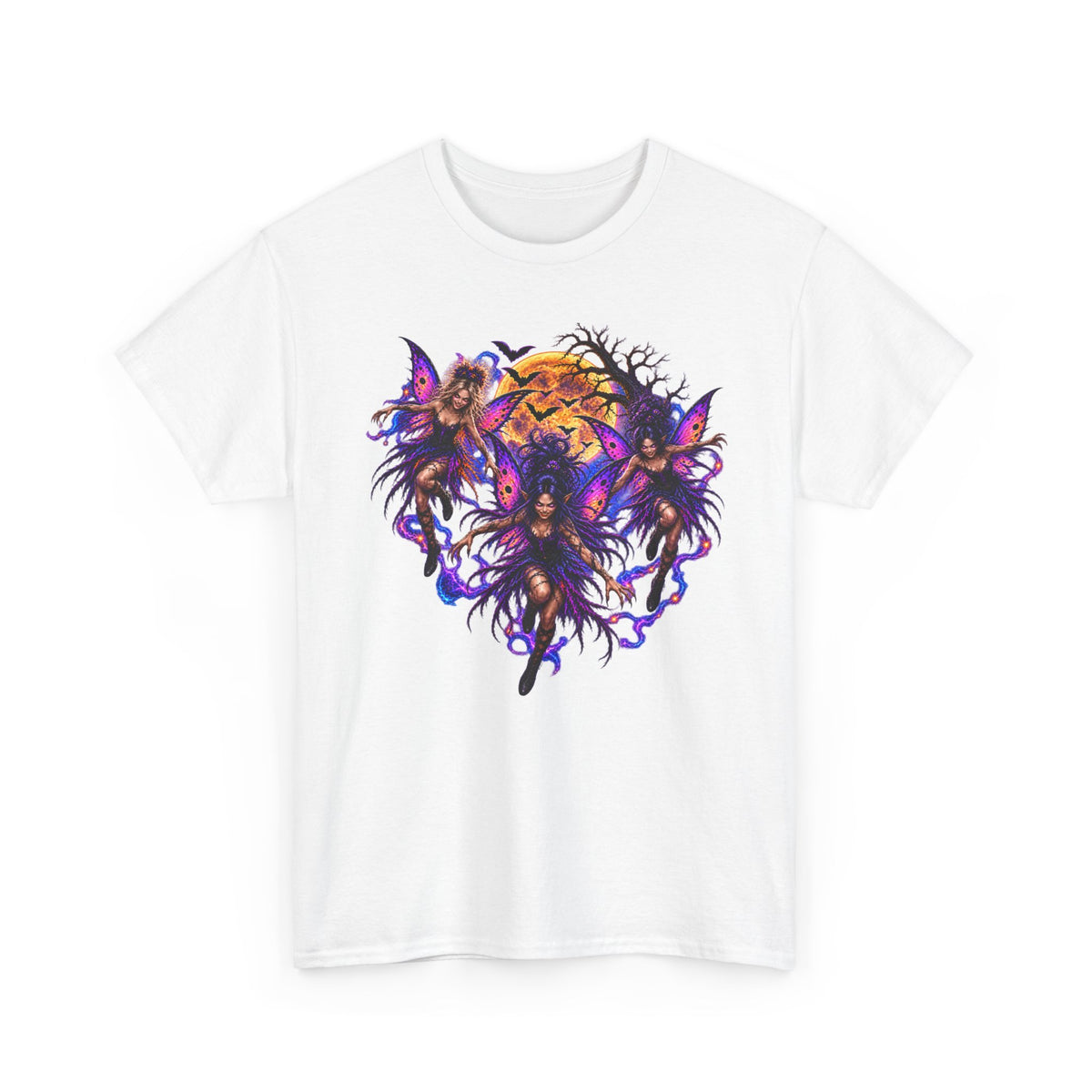 Evil Fairy T‑Shirt — Gothic Moonlit Graphic Tee