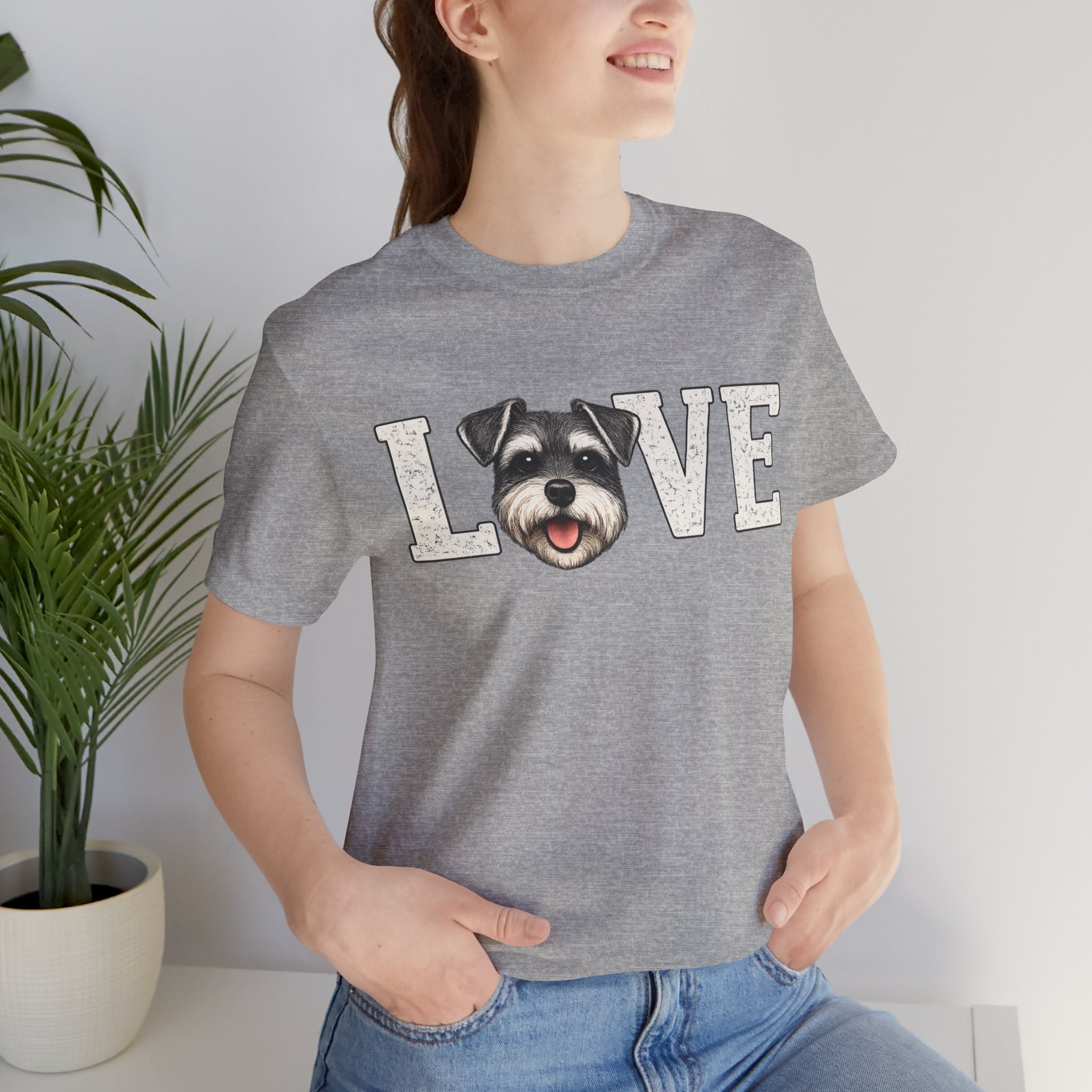 Love Schnauzer T-Shirt — Cute Dog Lover Tee