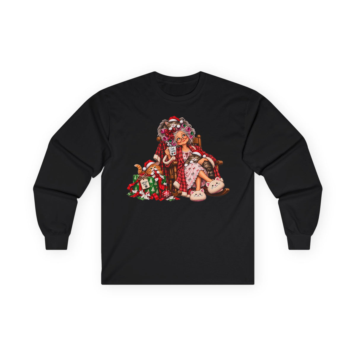 Christmas Cat Lady - cozy Holiday Cats and Coffee
