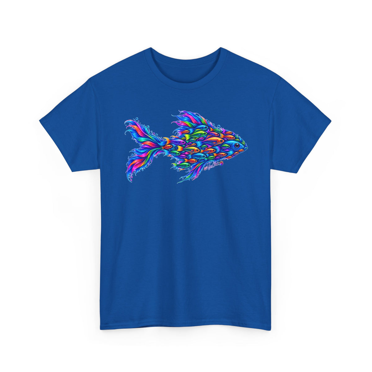 Colorful Fish Graphic Tee — Vibrant Ocean Art T-Shirt