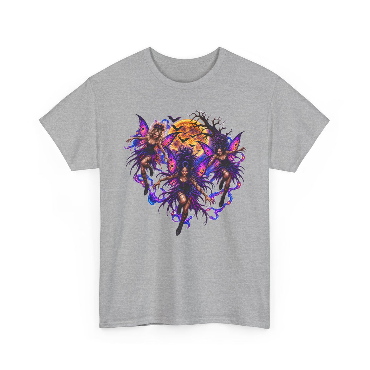 Evil Fairy T‑Shirt — Gothic Moonlit Graphic Tee