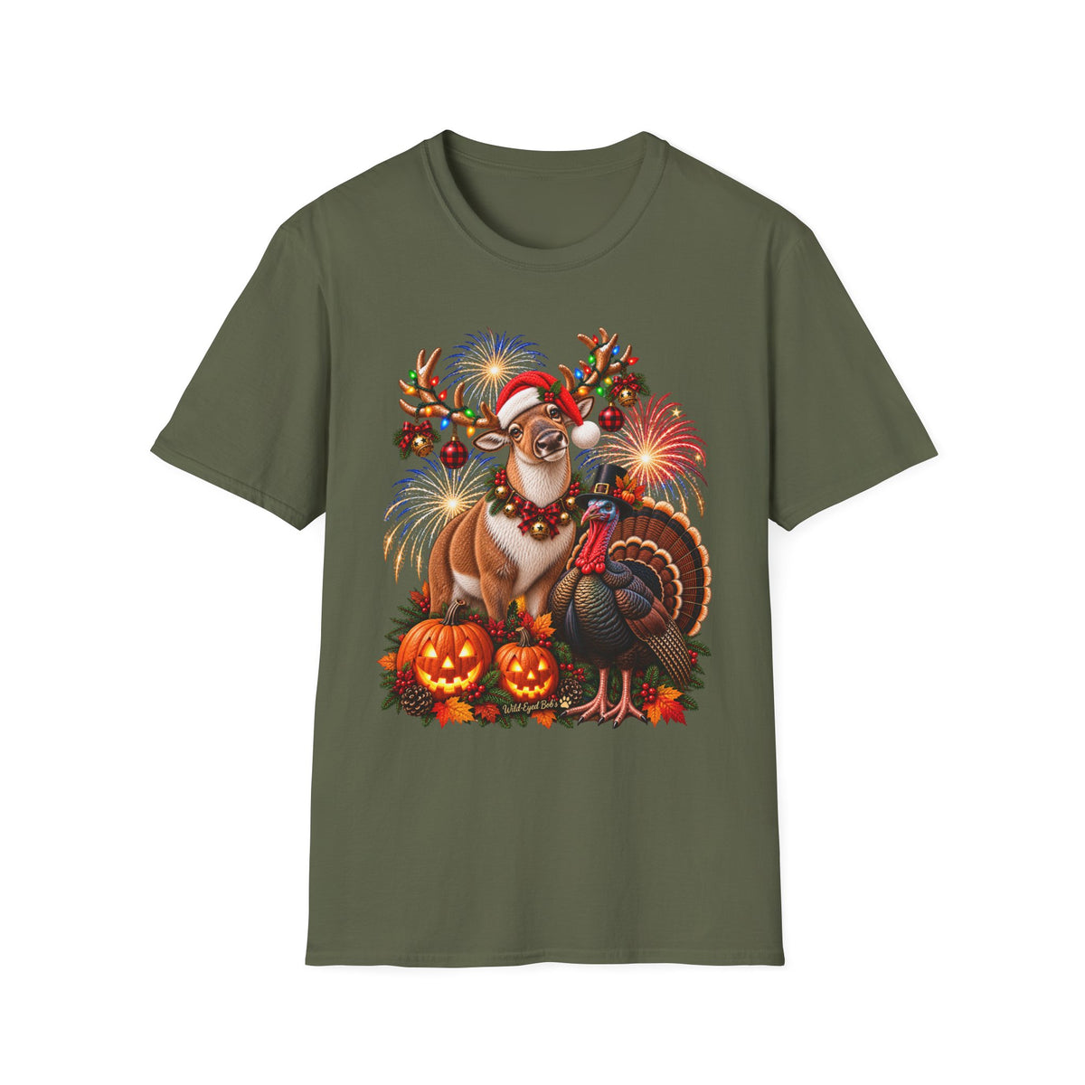 Four Holidays One Shirt - Dear Turkey, Halloween & Christmas Holiday Shirt