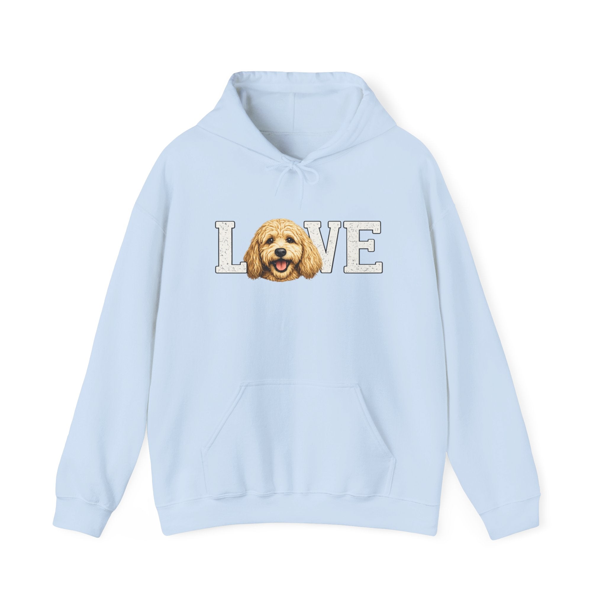 Goldendoodle Dog Love Hoodie – Cute Goldendoodle 'LOVE' Graphic Sweatshirt