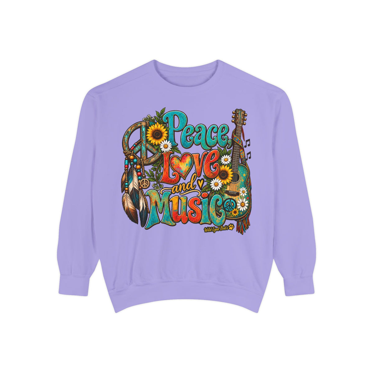 Peace Love and Music -Boho Sweatshirt