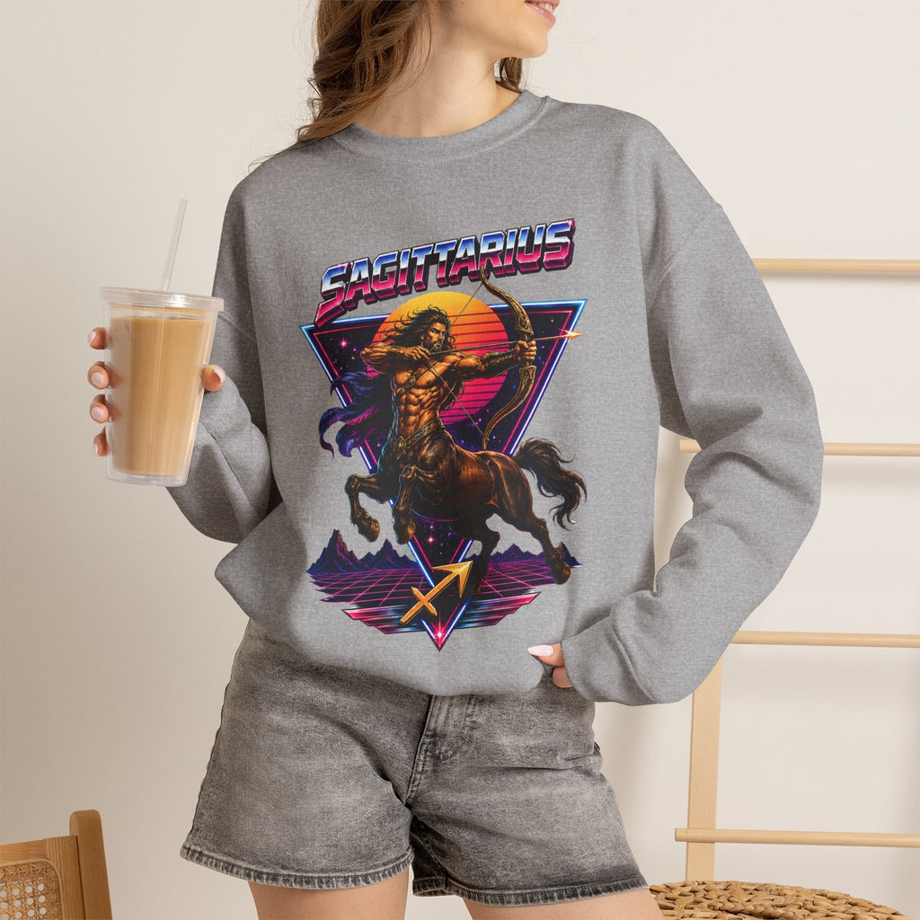 Centaurious Retro Metal Crewneck Sweatshirt