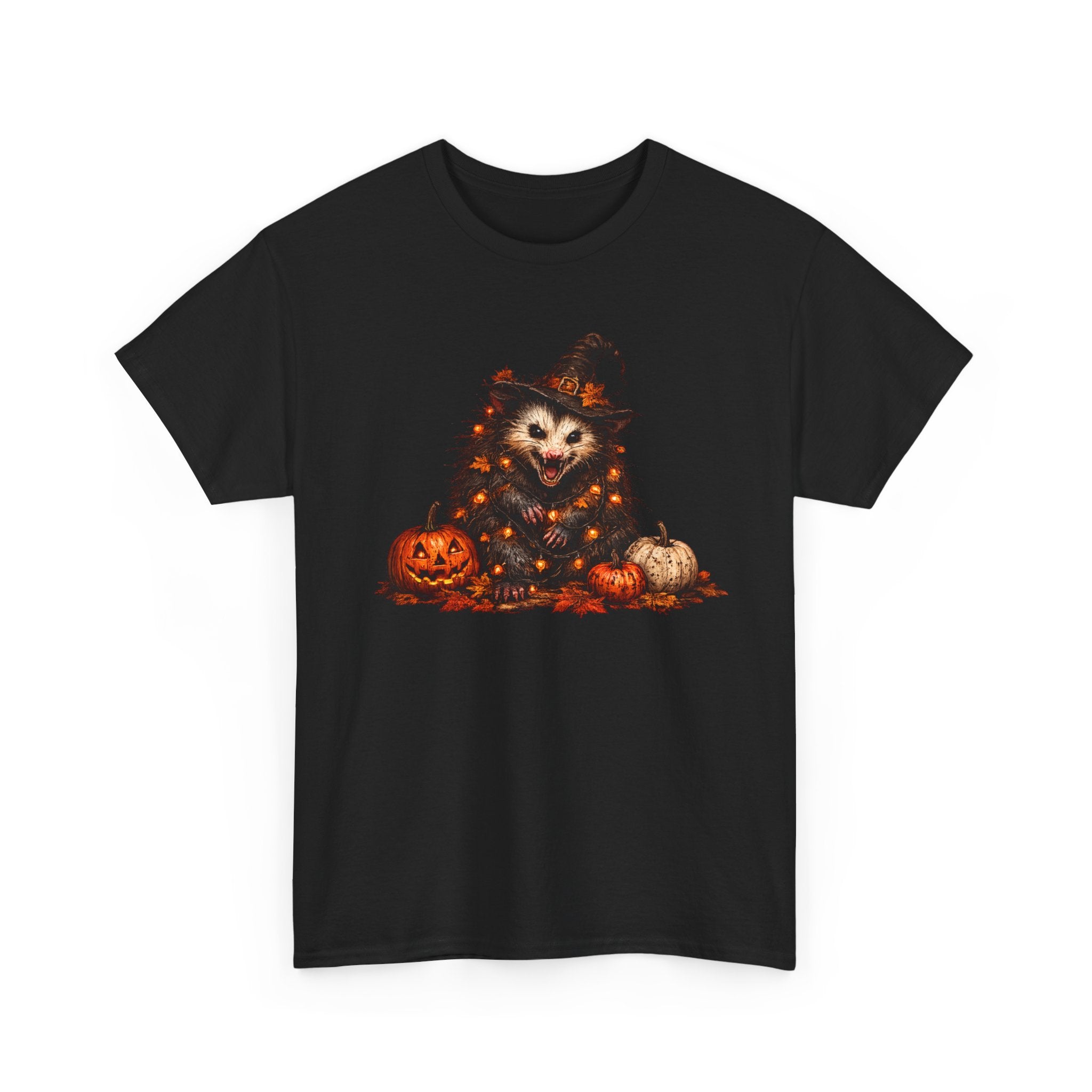 Halloween Possum T-Shirt — Cute Spooky Possum with Pumpkins Tee