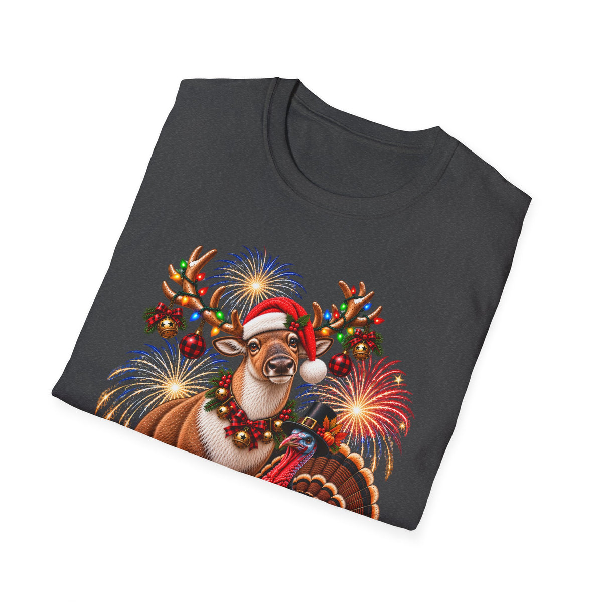 Four Holidays One Shirt - Dear Turkey, Halloween & Christmas Holiday Shirt