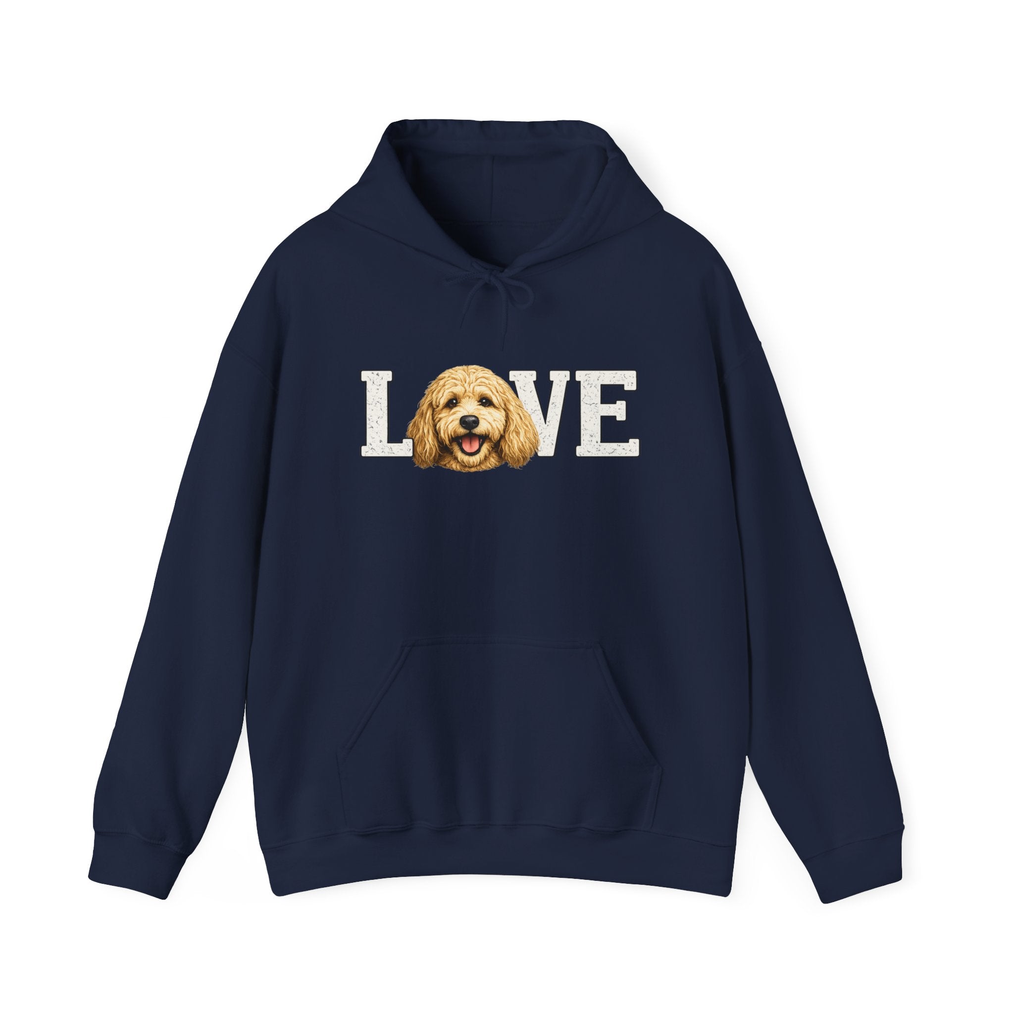 Goldendoodle Dog Love Hoodie – Cute Goldendoodle 'LOVE' Graphic Sweatshirt