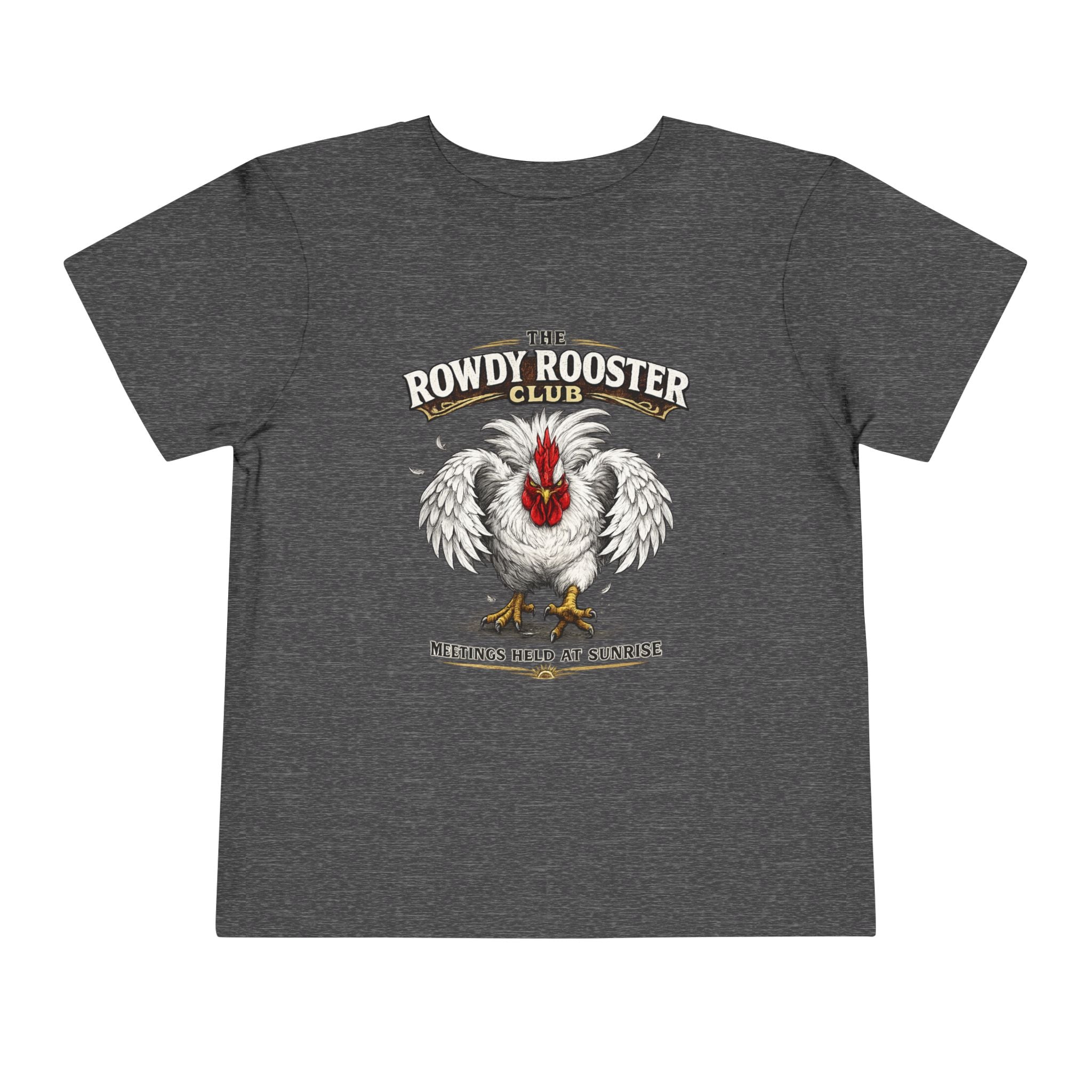 Rowdy Rooster Club Toddler Tee — Cute Rooster Graphic Shirt for Kids