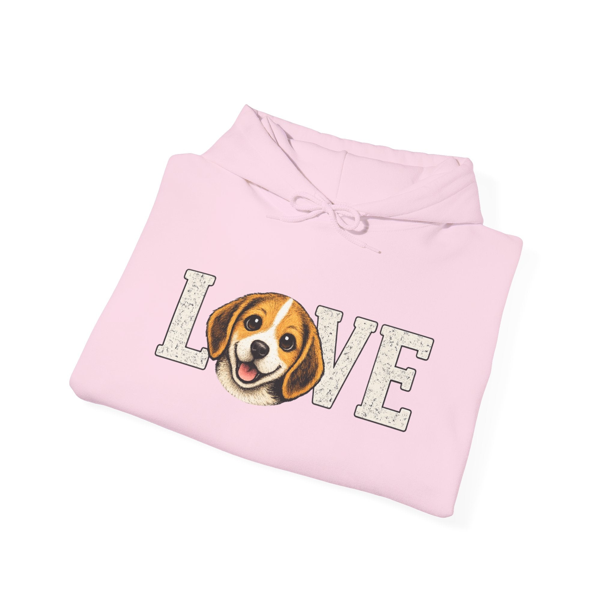Beagle Love Hoodie - Cute Dog Face "LOVE" Sweatshirt for Dog Lovers