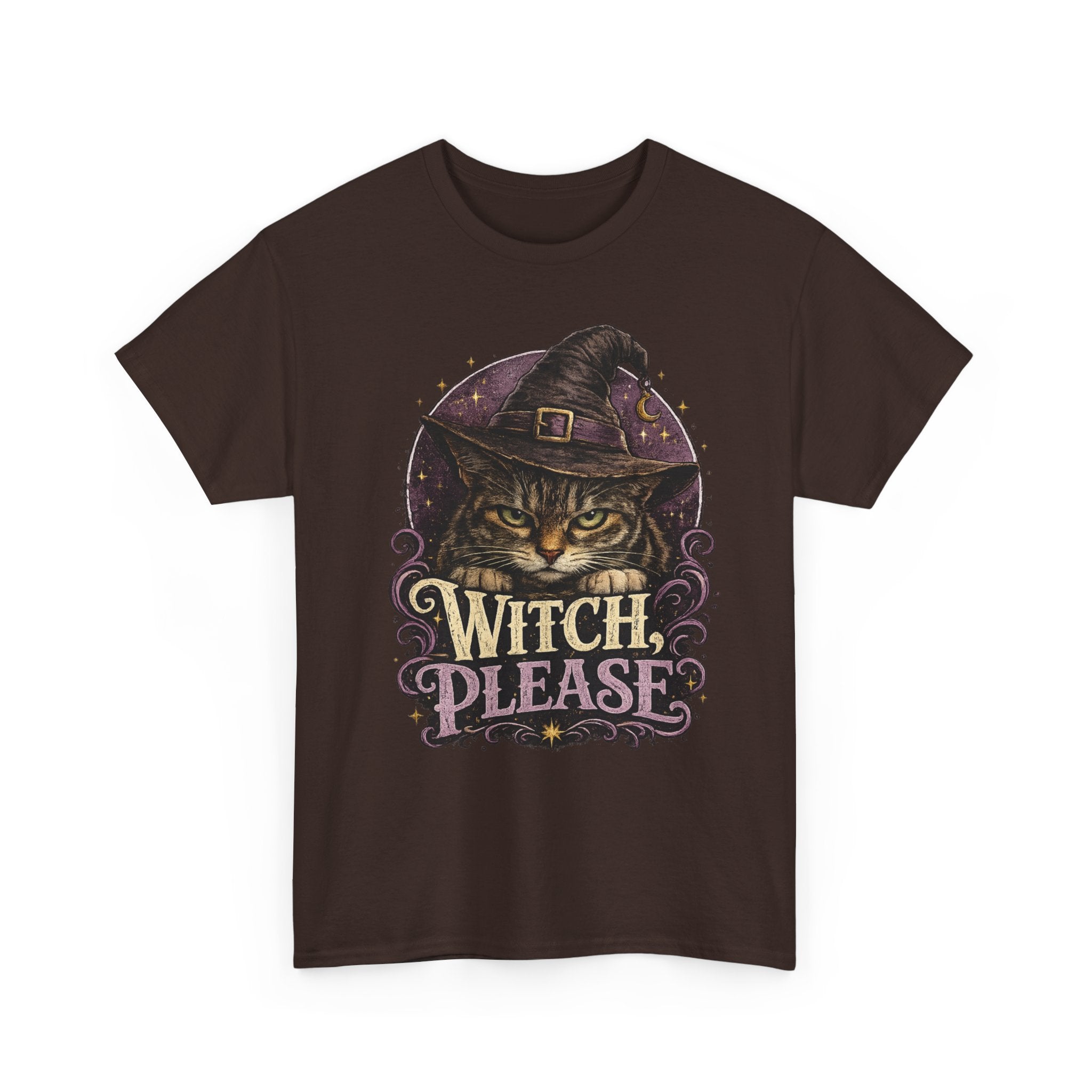 Witch Please Cat T-Shirt — Cute Witch Cat Halloween Tee