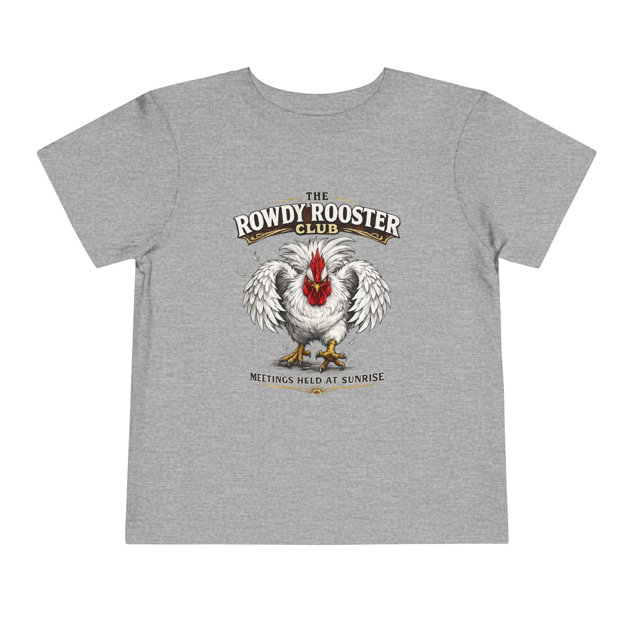Rowdy Rooster Club Toddler Tee — Cute Rooster Graphic Shirt for Kids