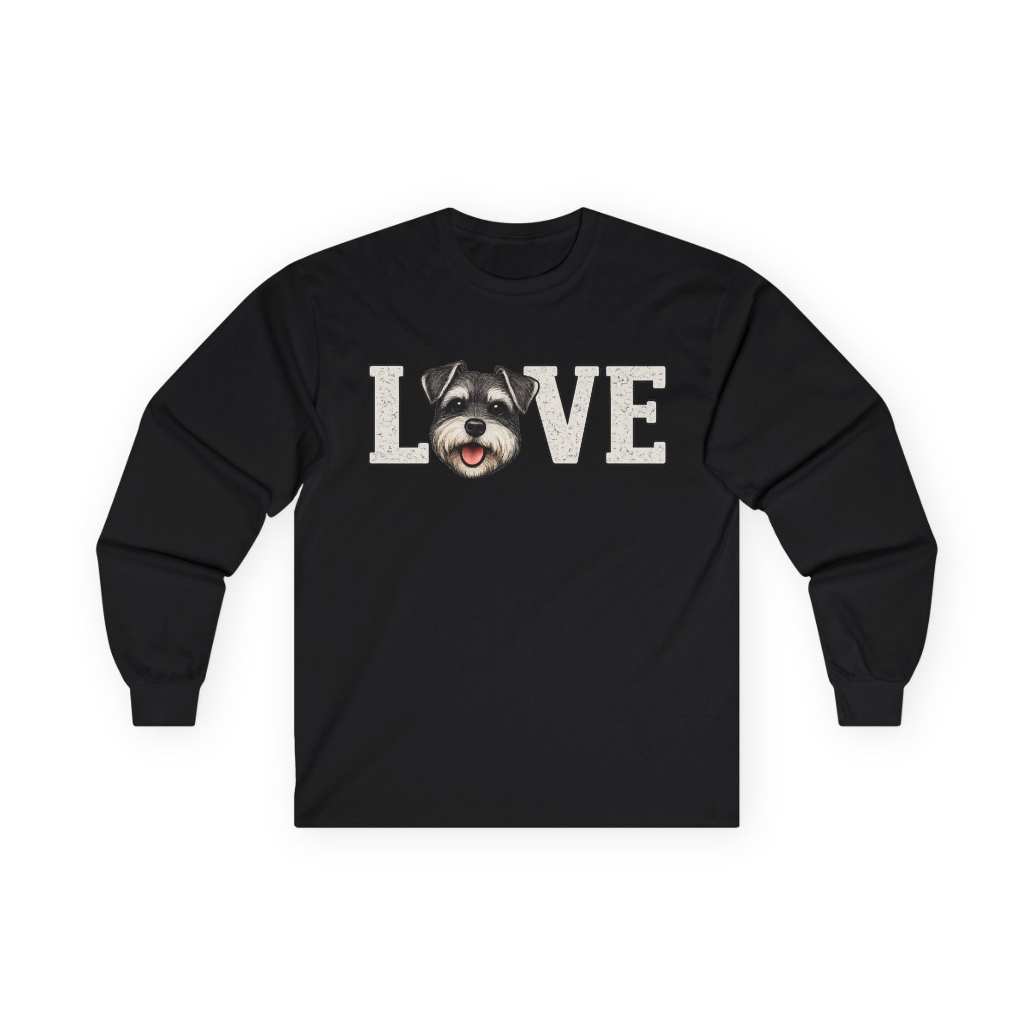 Schnauzer 'LOVE' Long Sleeve Tee – Dog Lover Shirt