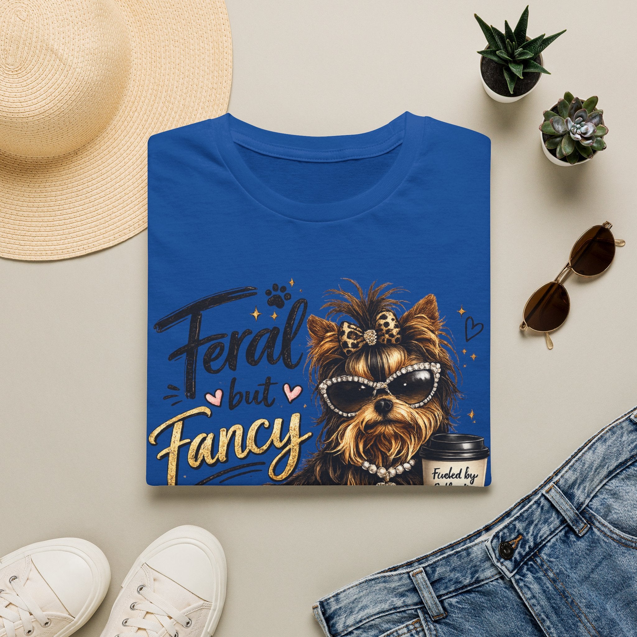 Feral But Fancy Yorkie T‑Shirt