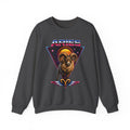 Aries Zodiac Crewneck Sweatshirt — 80s Retro Ram Astrology Graphic