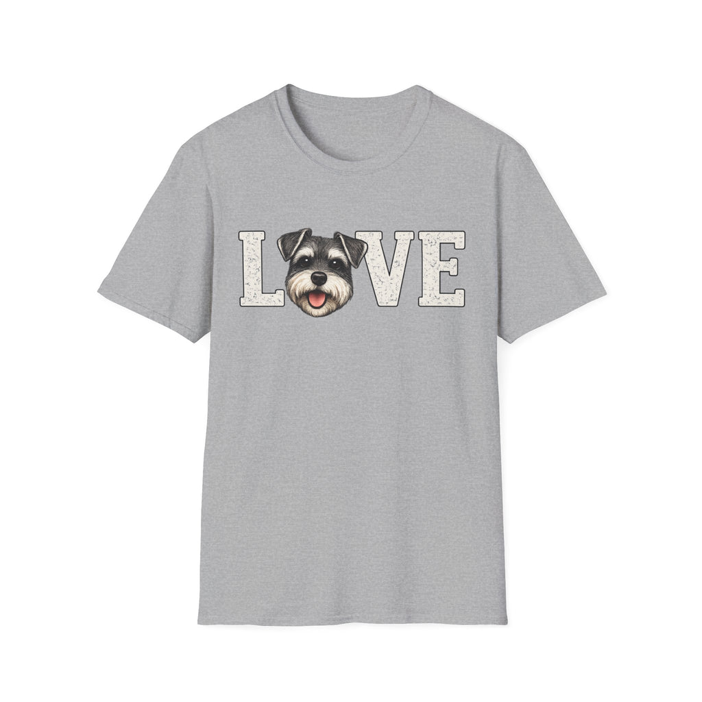Love Schnauzer T-Shirt — Cute Dog Lover Tee