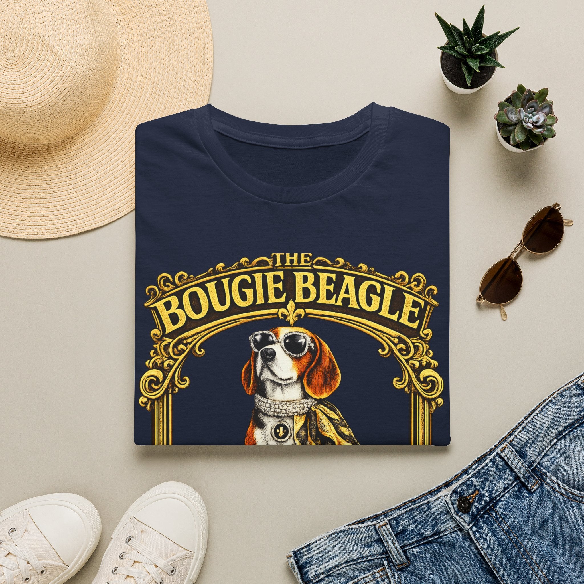 Beagle T-Shirt — Vintage Pampered Dog Graphic Tee