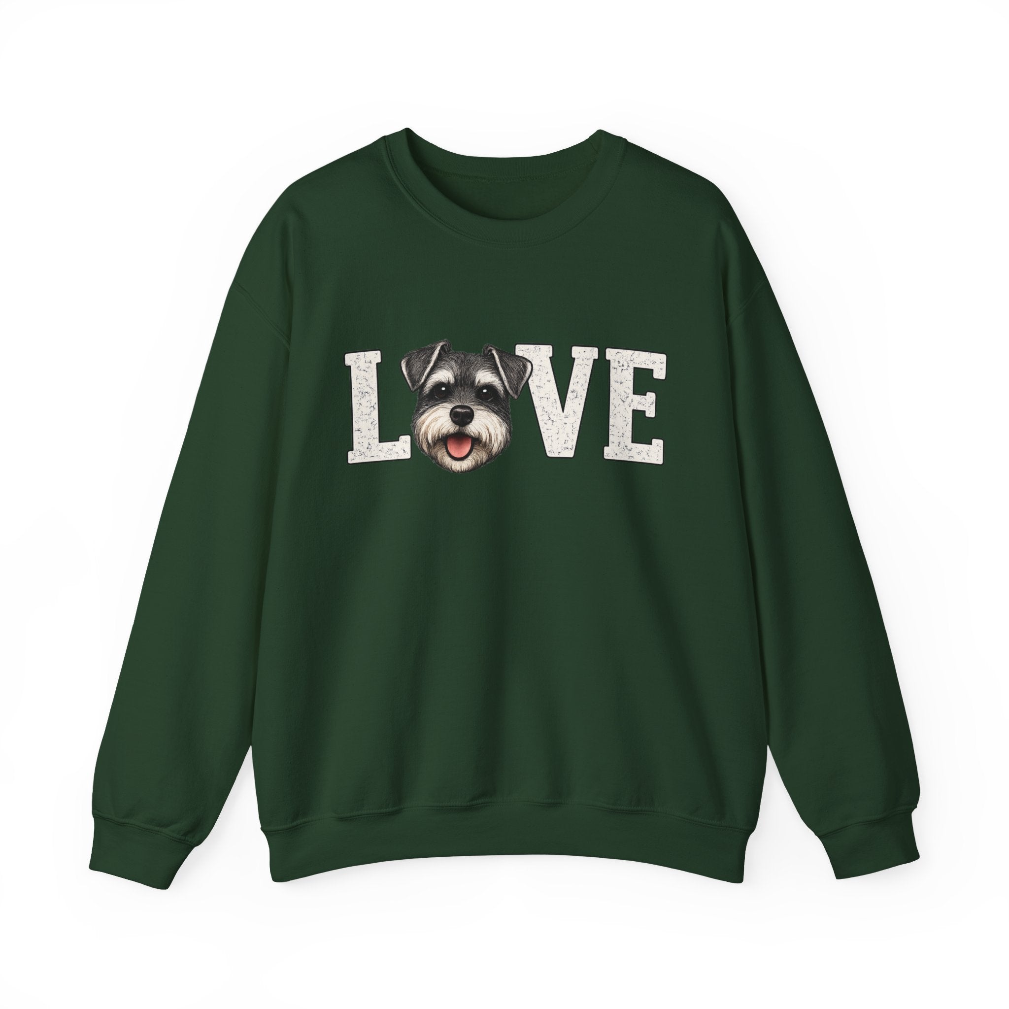 Schnauzer Love Crewneck Sweatshirt — Dog Lover Pullover