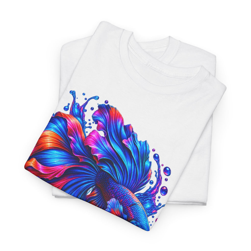 Betta Fish Art Tee — Vibrant Colorful Aquarium Fish Graphic T-Shirt